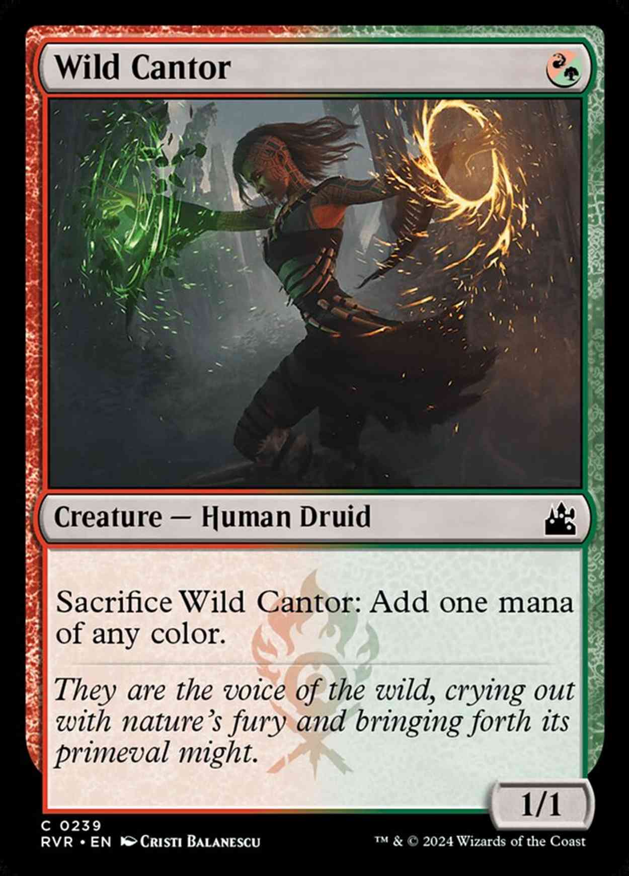 Wild Cantor magic card front