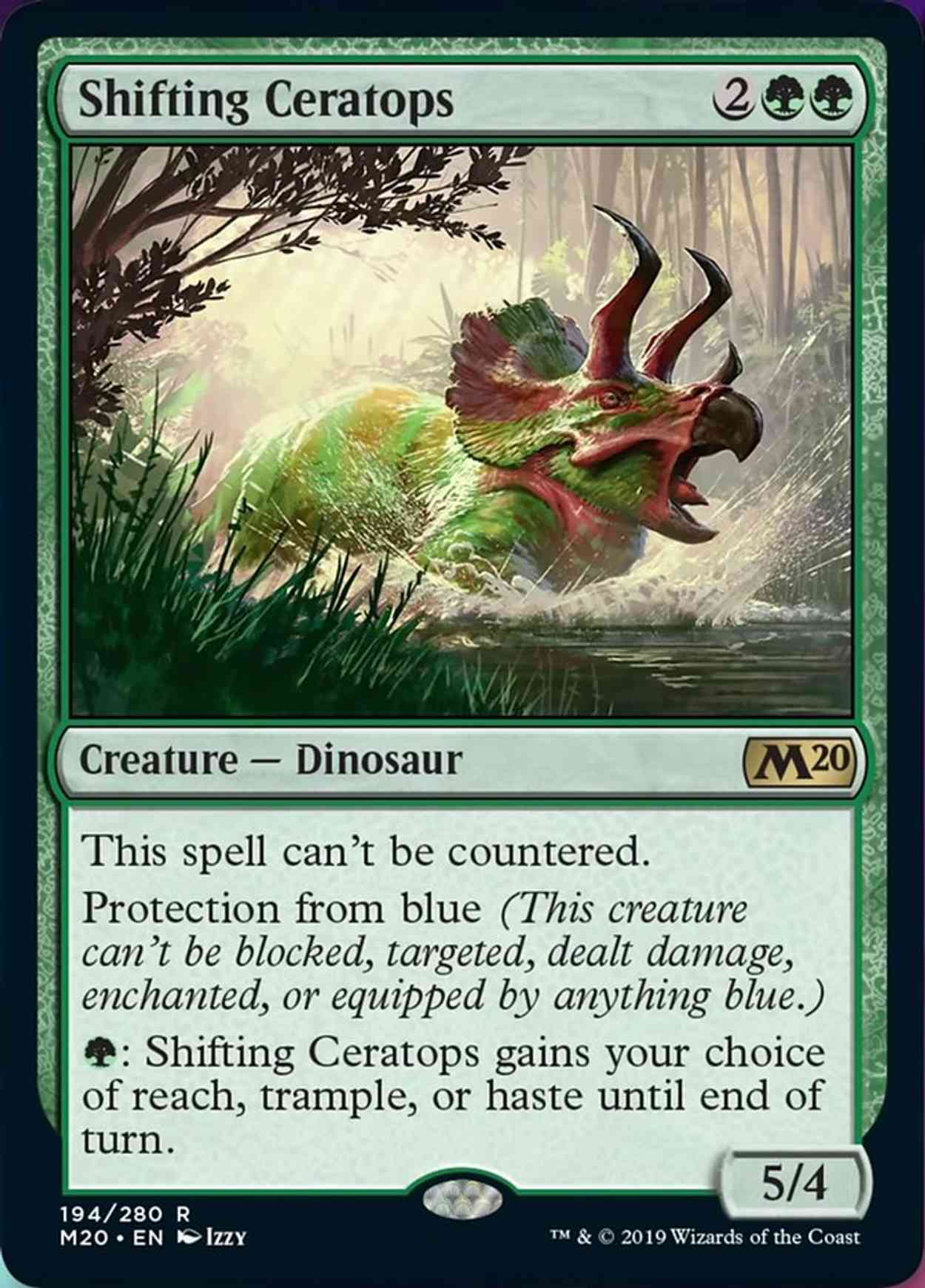 Shifting Ceratops magic card front