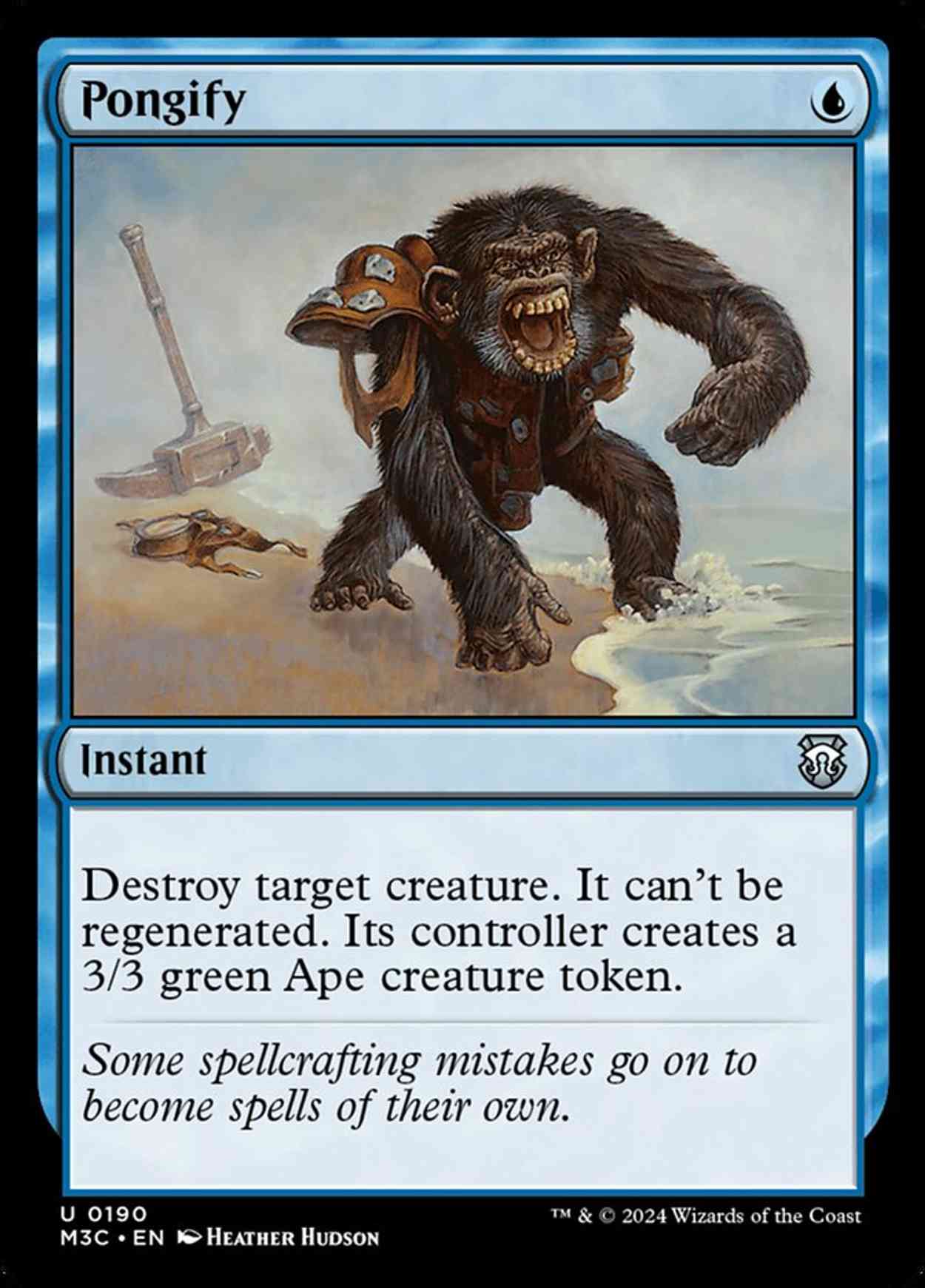 Pongify magic card front