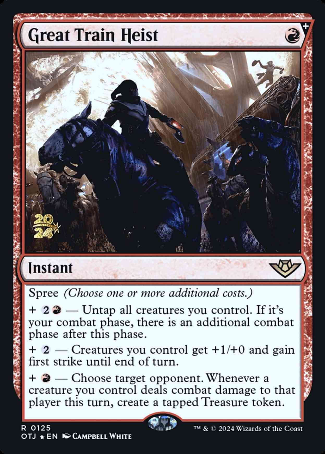 Great Train Heist magic card front