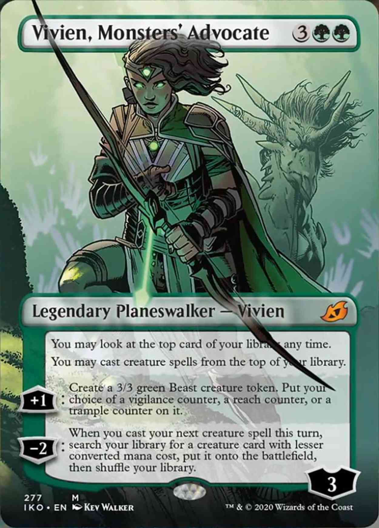 Vivien, Monsters' Advocate (Borderless) magic card front