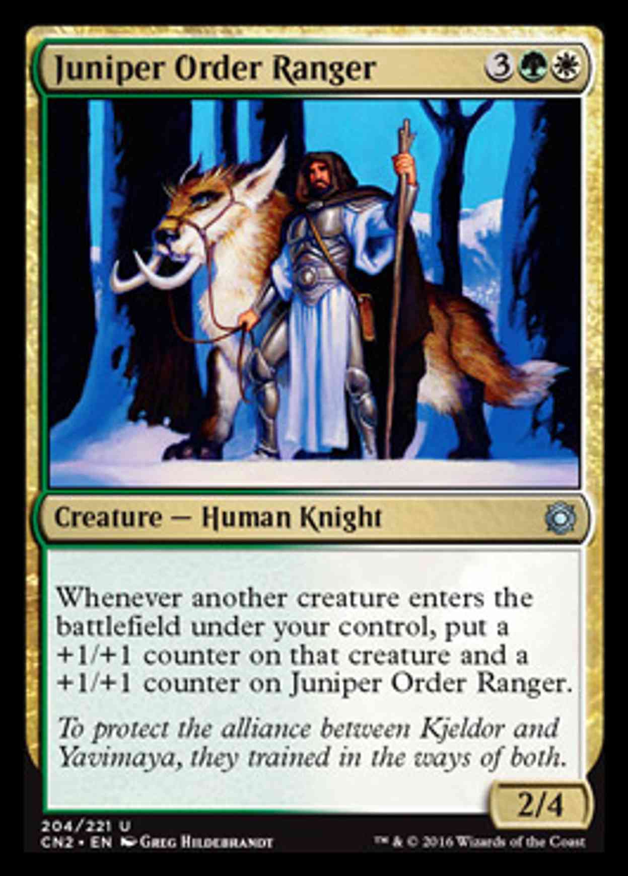 Juniper Order Ranger magic card front