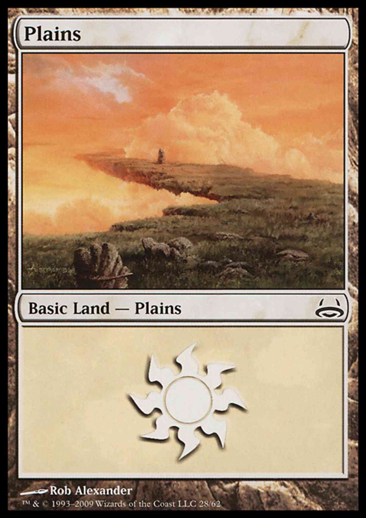 Plains (28) magic card front