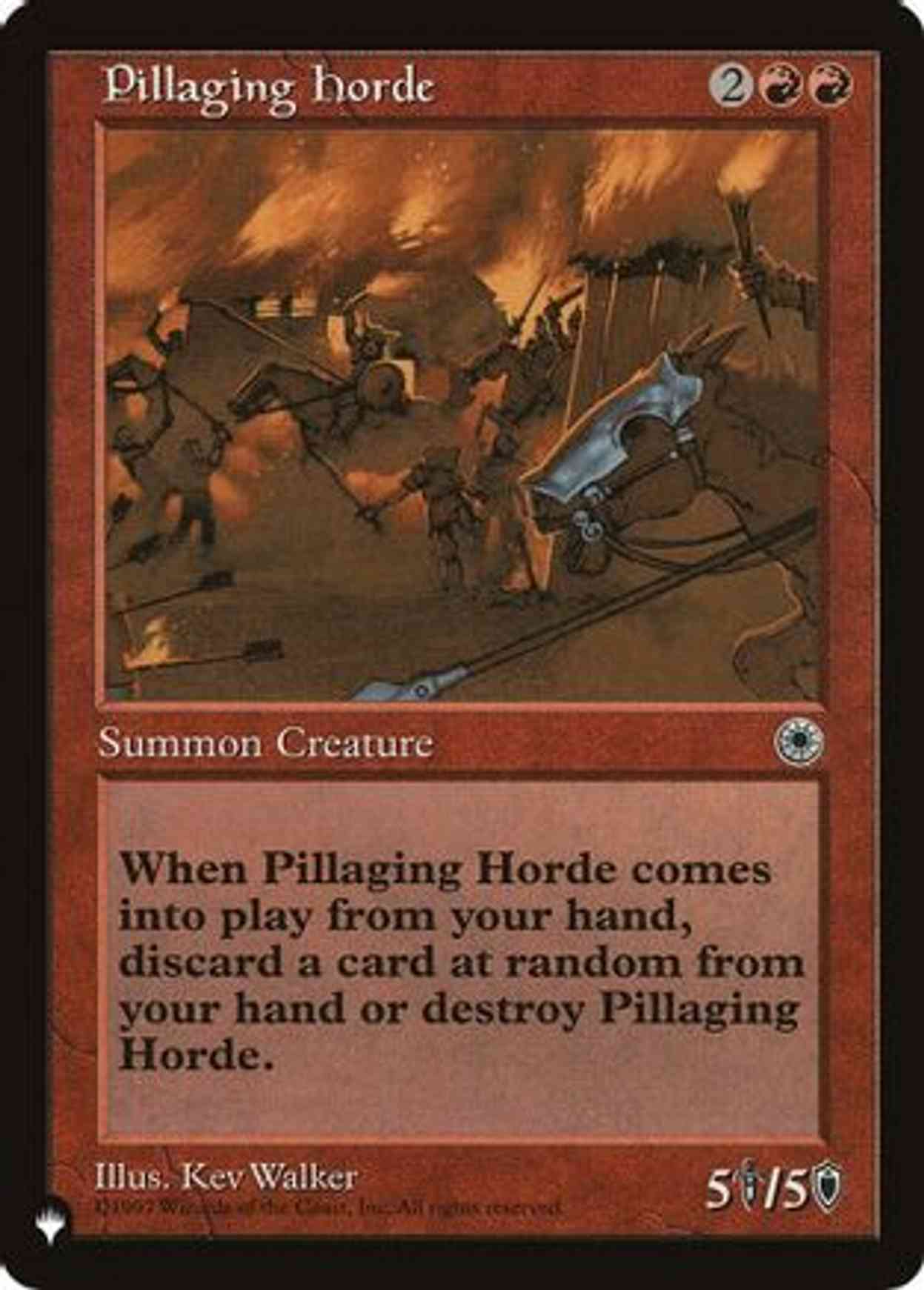 Pillaging Horde magic card front