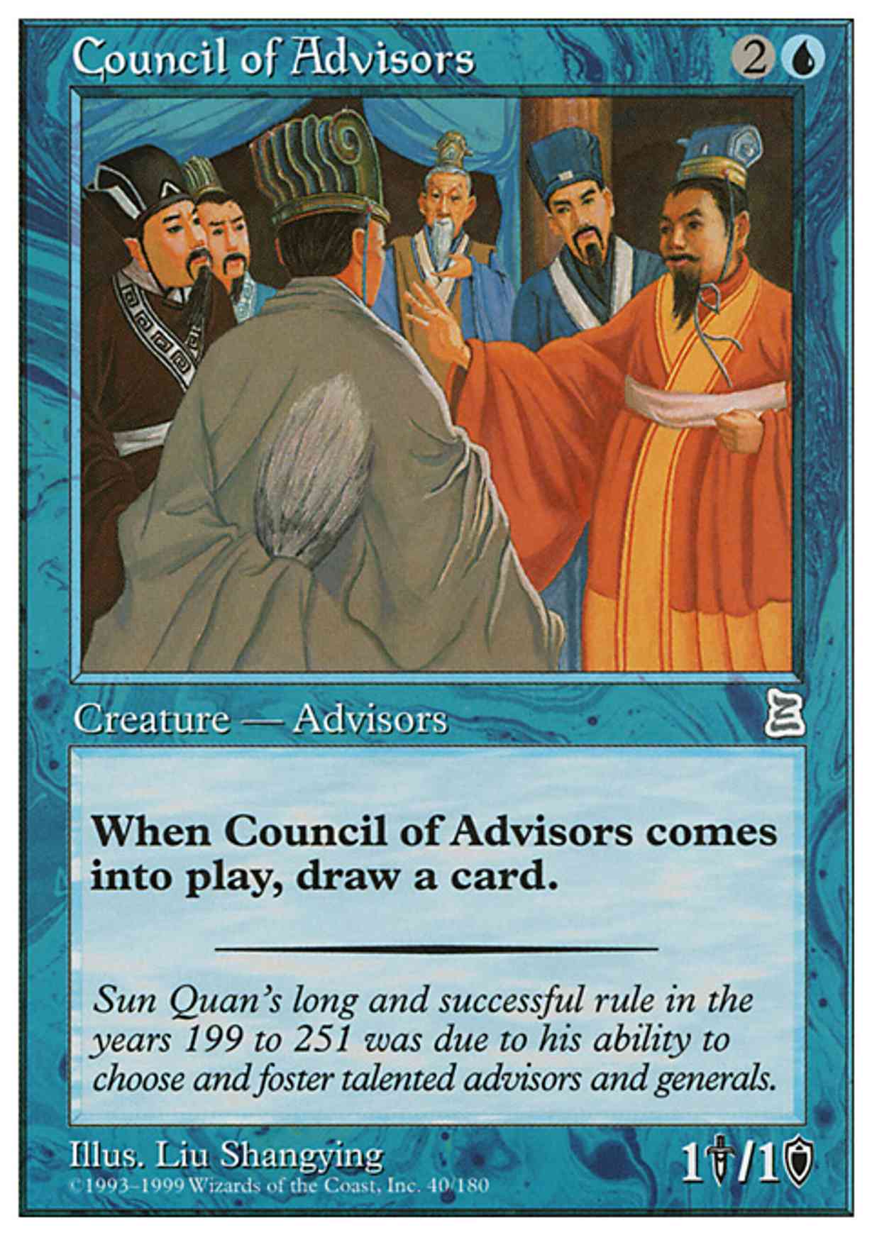 Council of Advisors magic card front