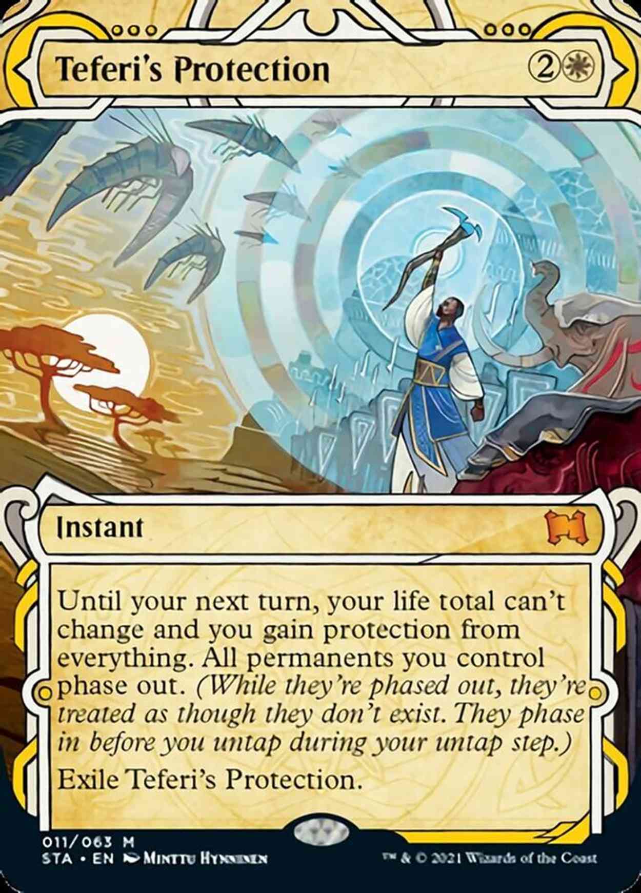 Teferi's Protection (Foil Etched) magic card front