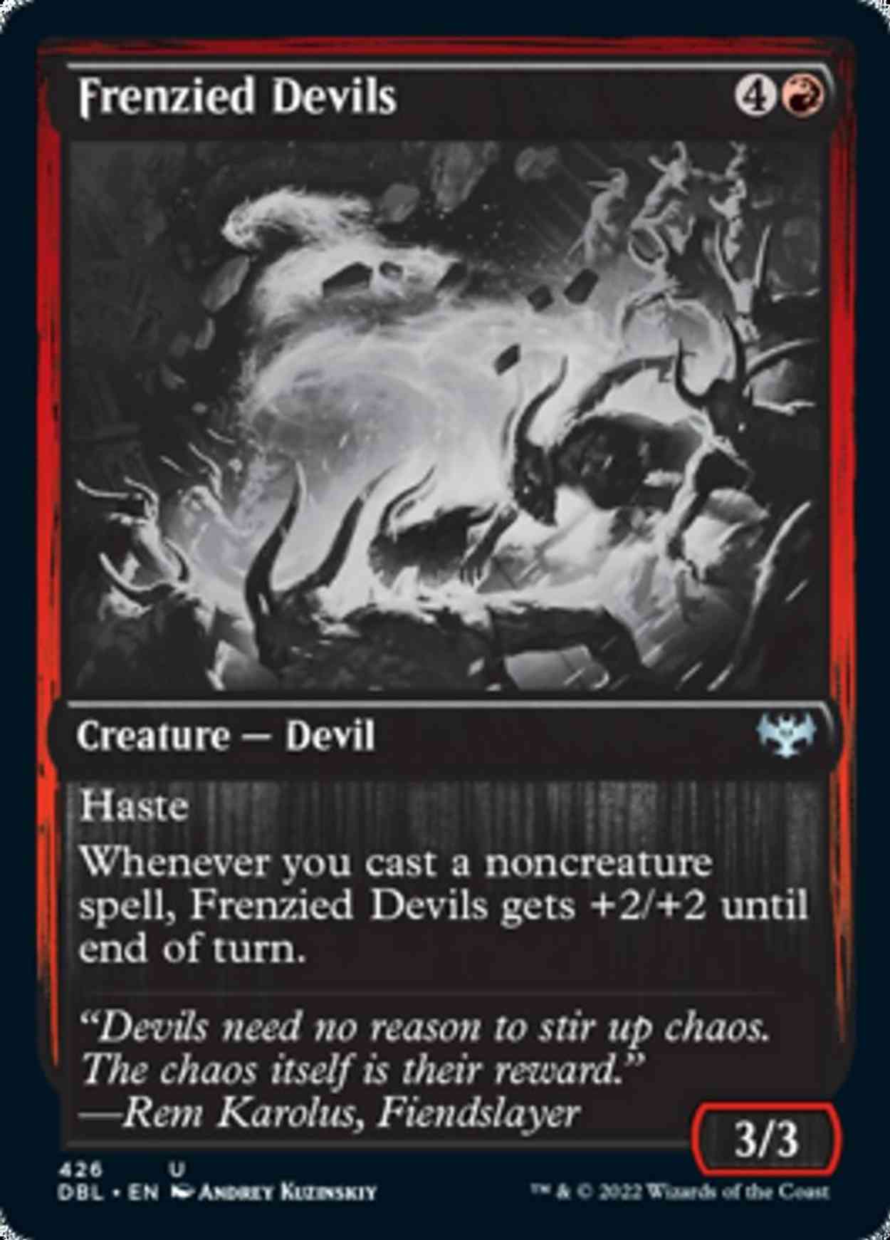 Frenzied Devils magic card front