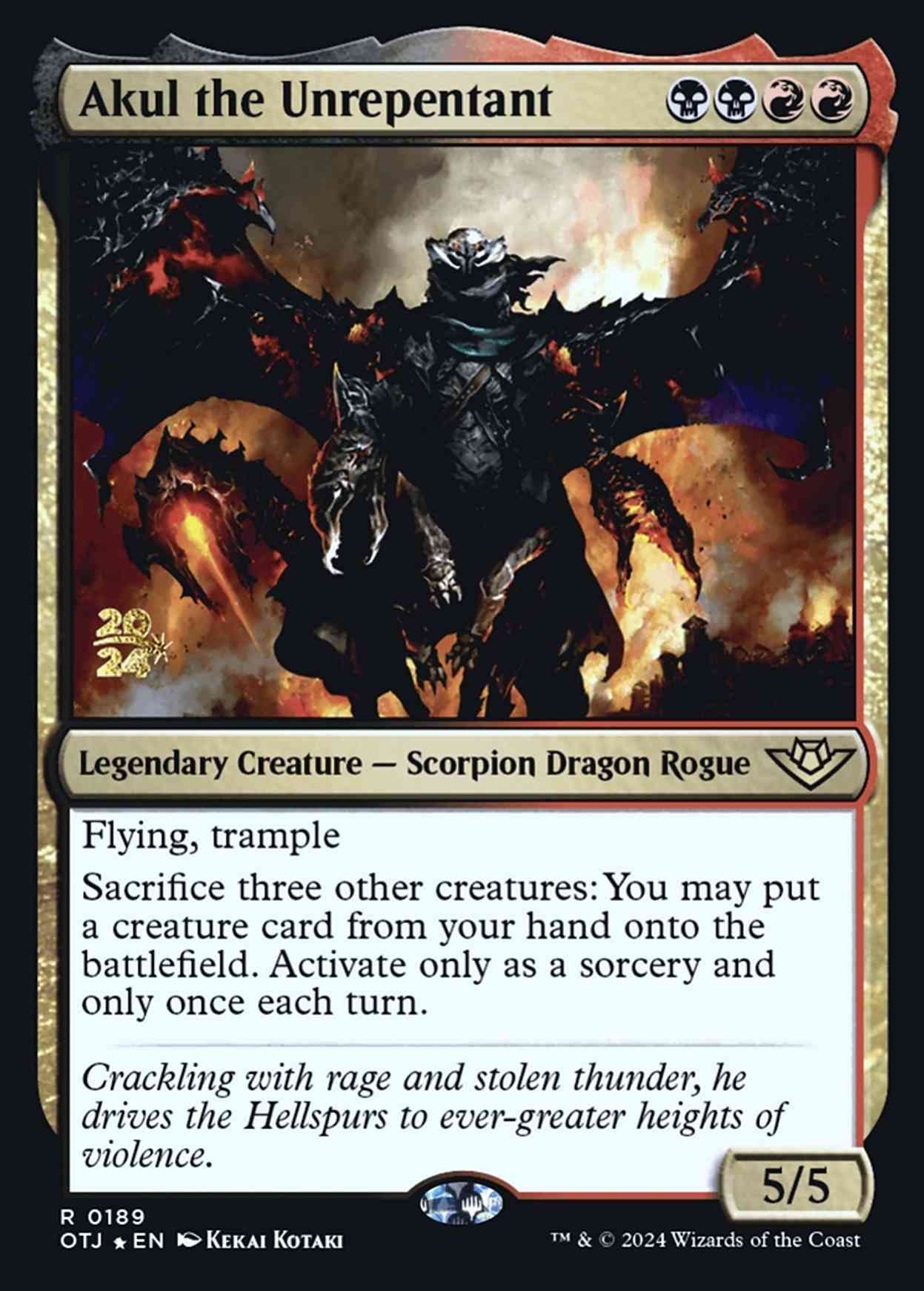 Akul the Unrepentant magic card front