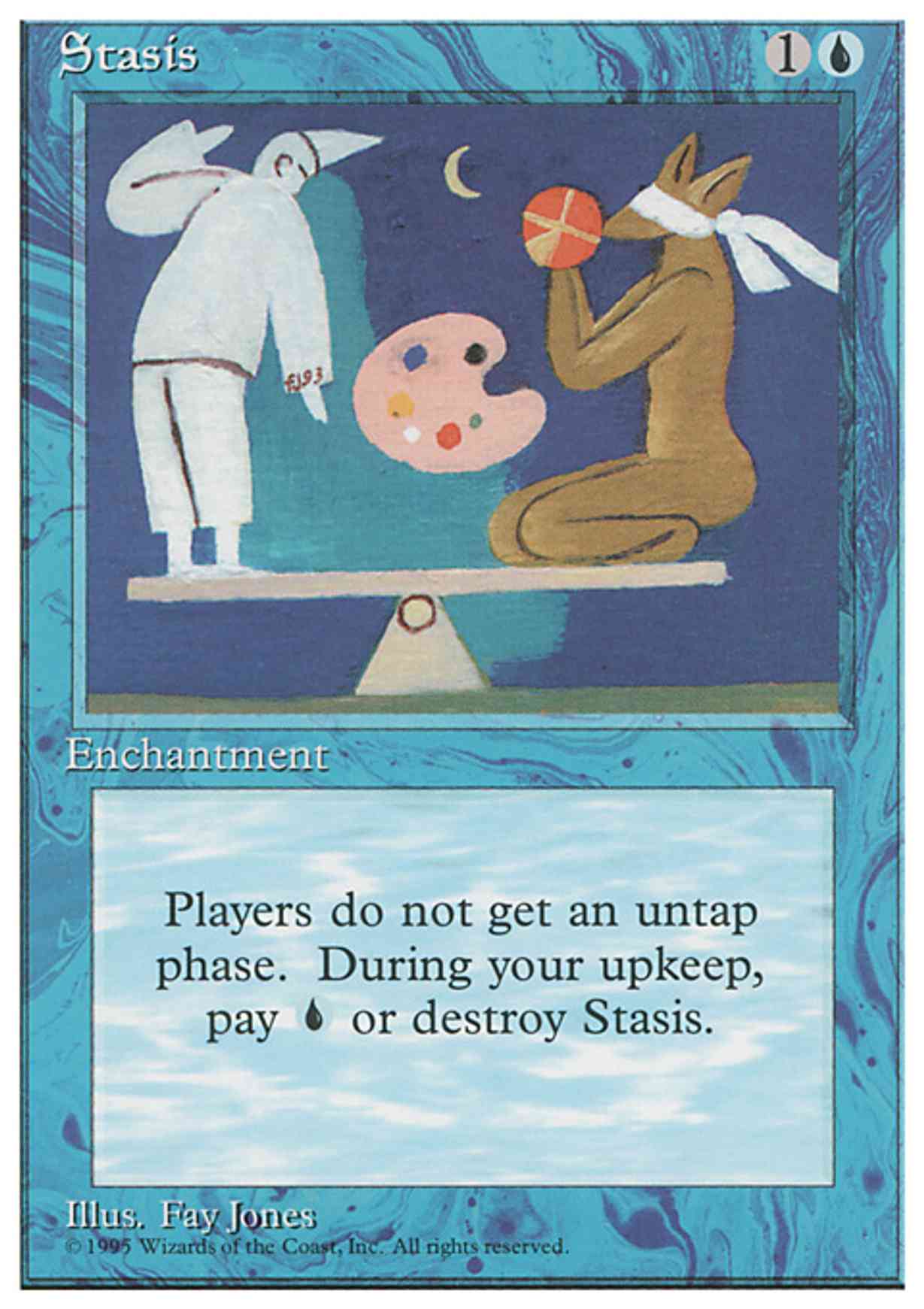 Stasis magic card front
