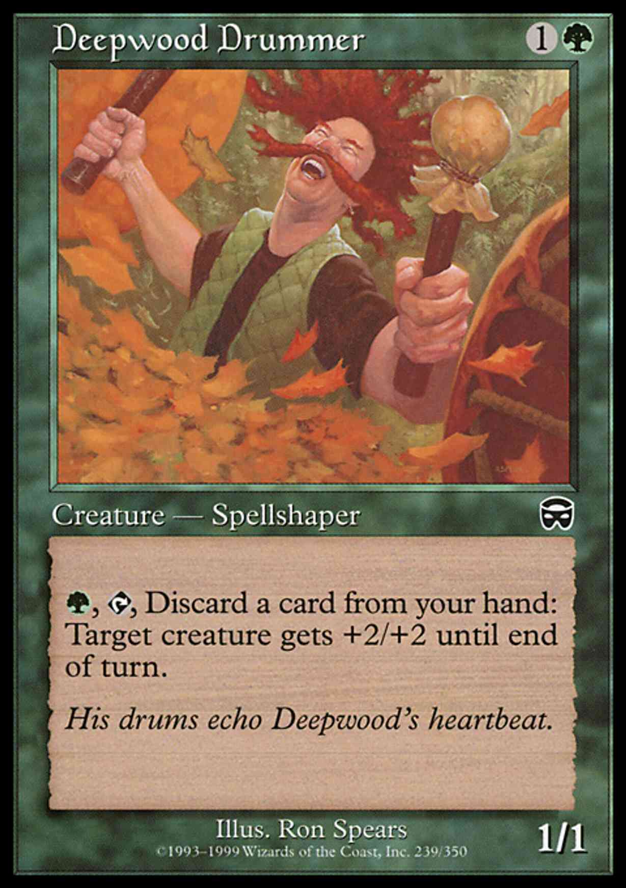 Deepwood Drummer magic card front