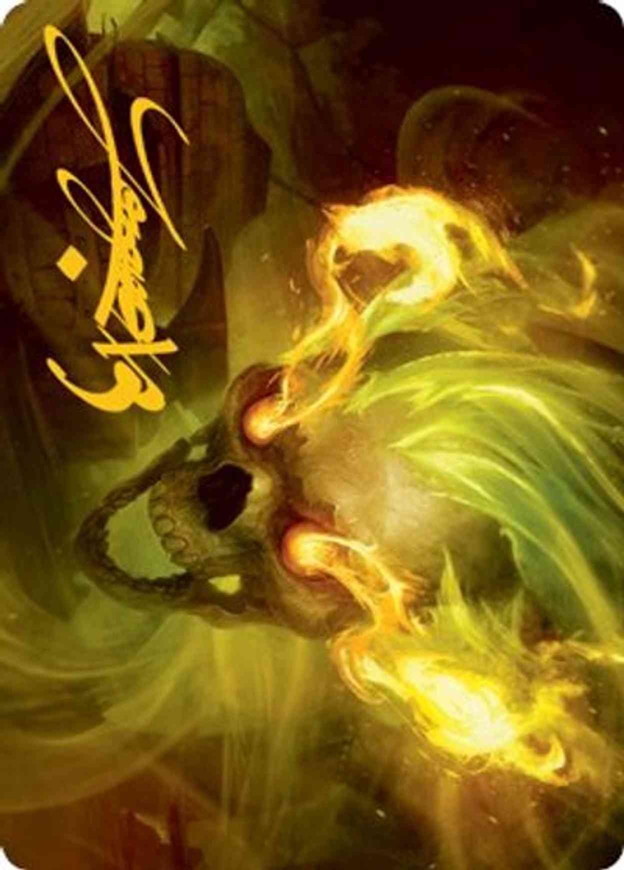 Flameskull Art Card (Gold-Stamped Signature) magic card front