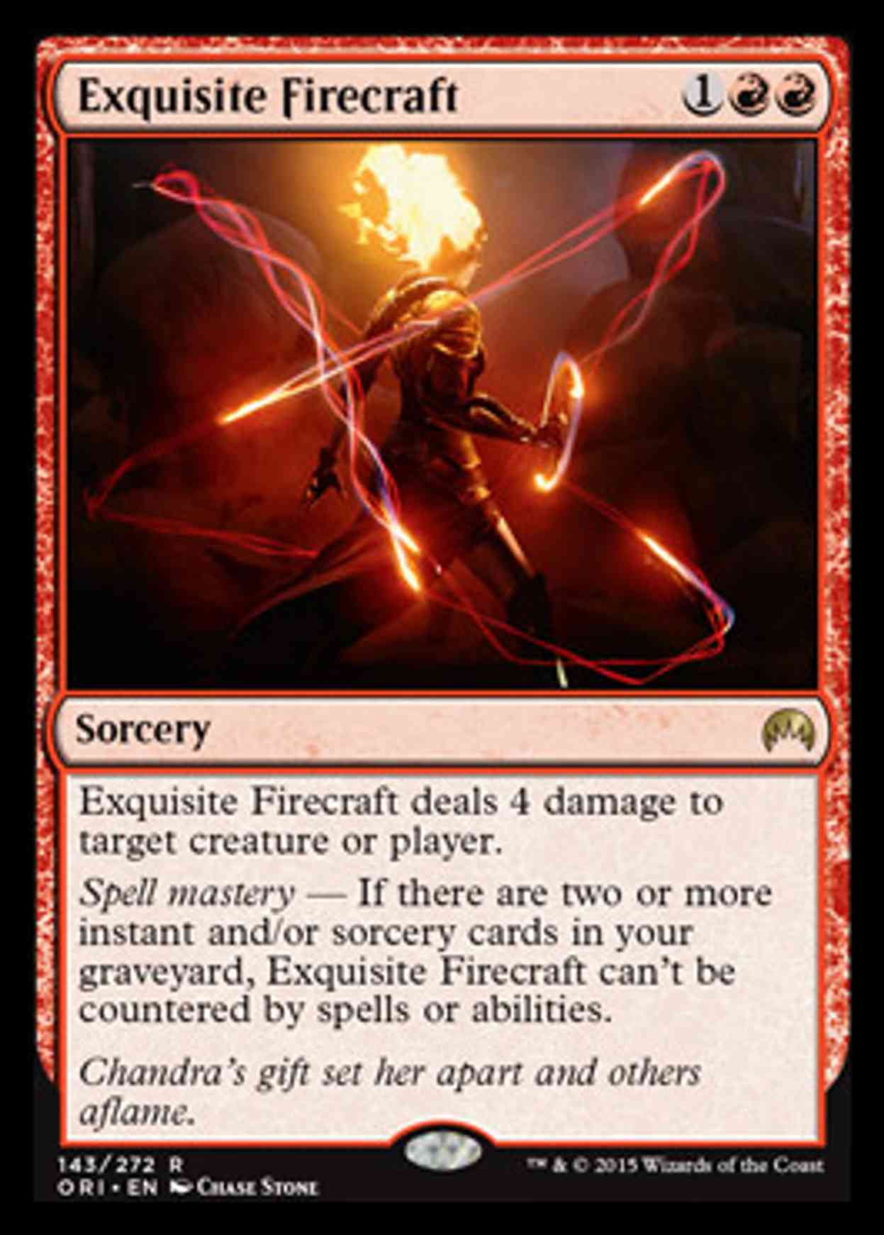 Exquisite Firecraft magic card front