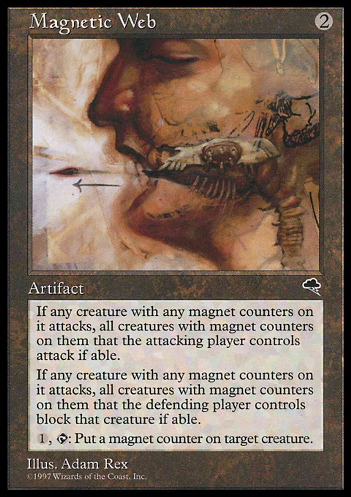 Magnetic Web magic card front