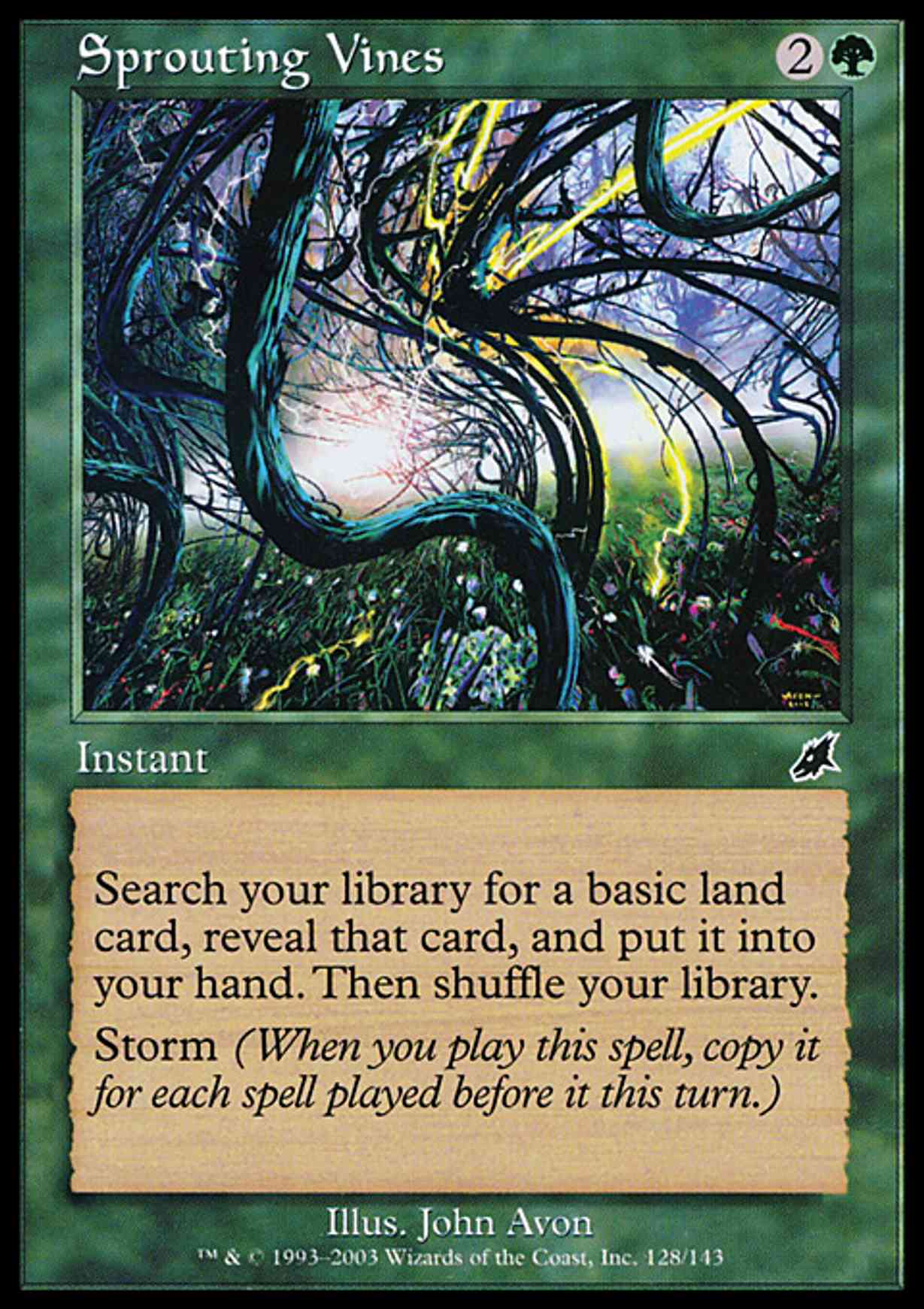 Sprouting Vines magic card front