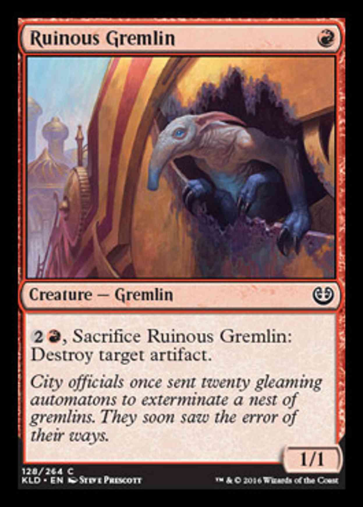 Ruinous Gremlin magic card front