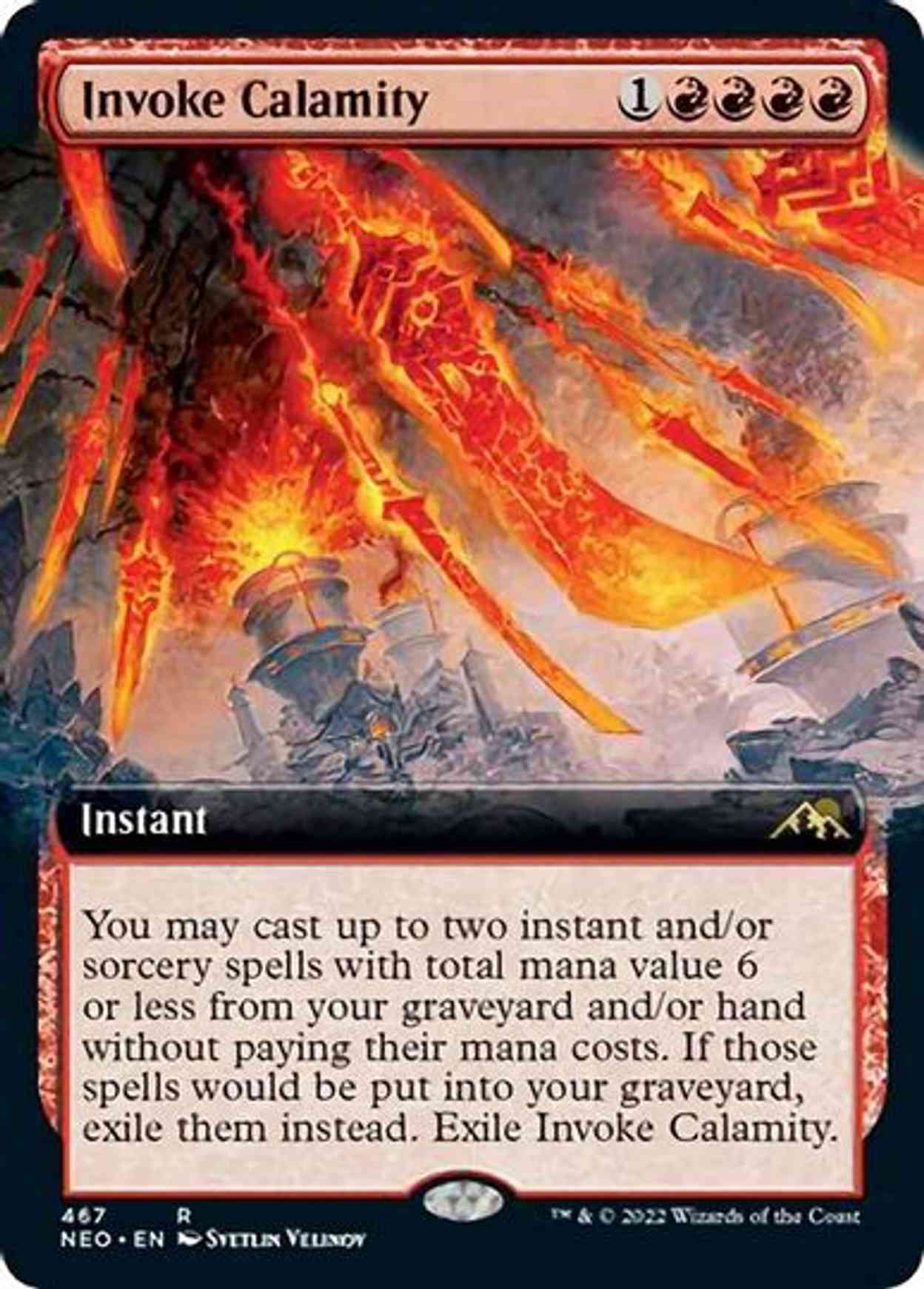 Invoke Calamity (Extended Art) magic card front
