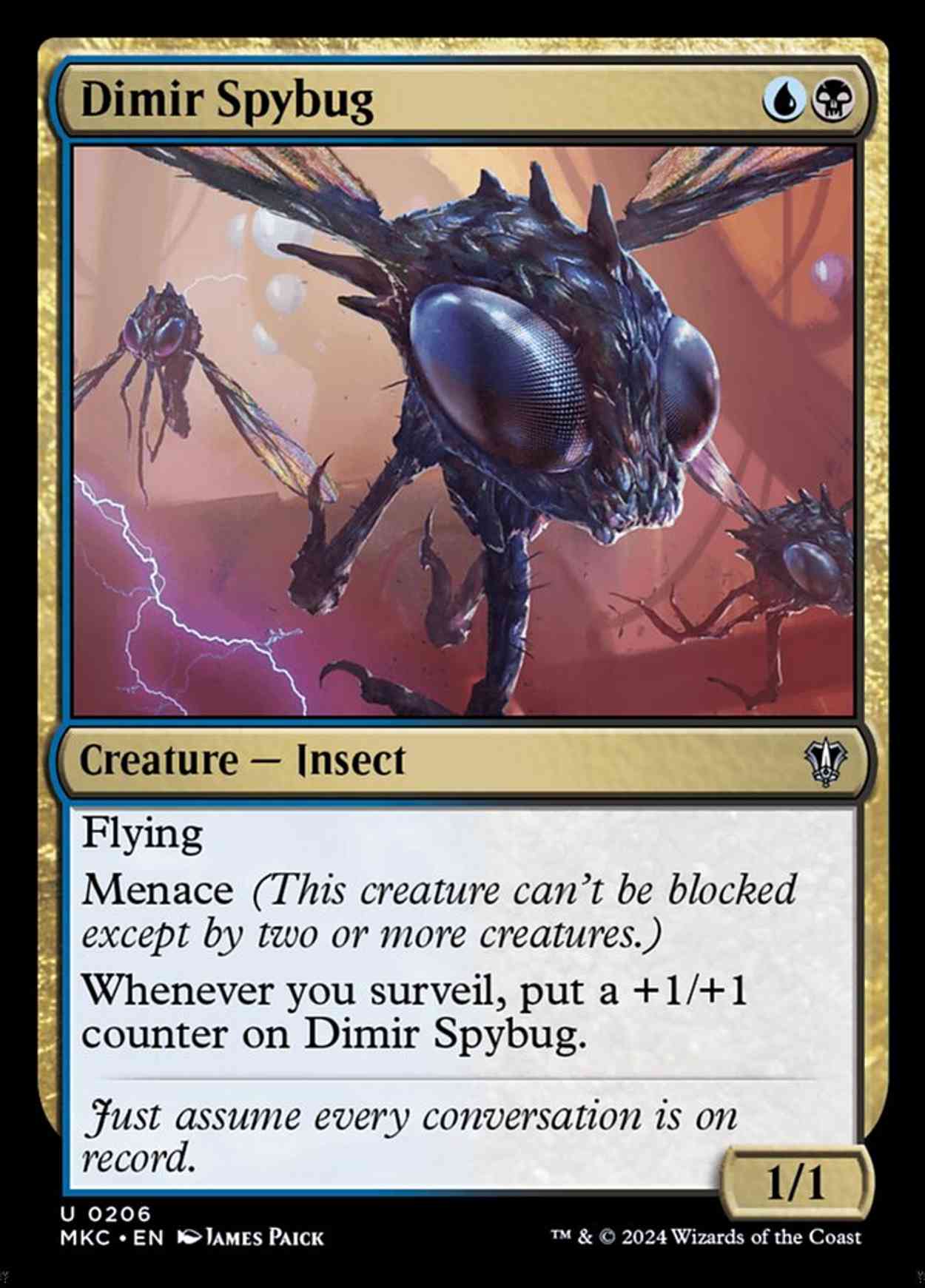 Dimir Spybug magic card front