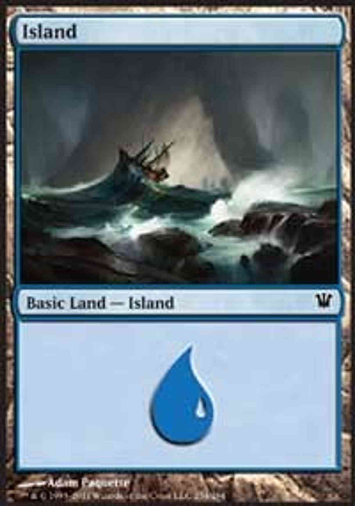 Island (254) magic card front