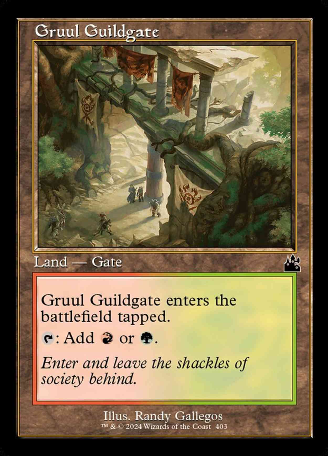 Gruul Guildgate (Retro Frame) magic card front