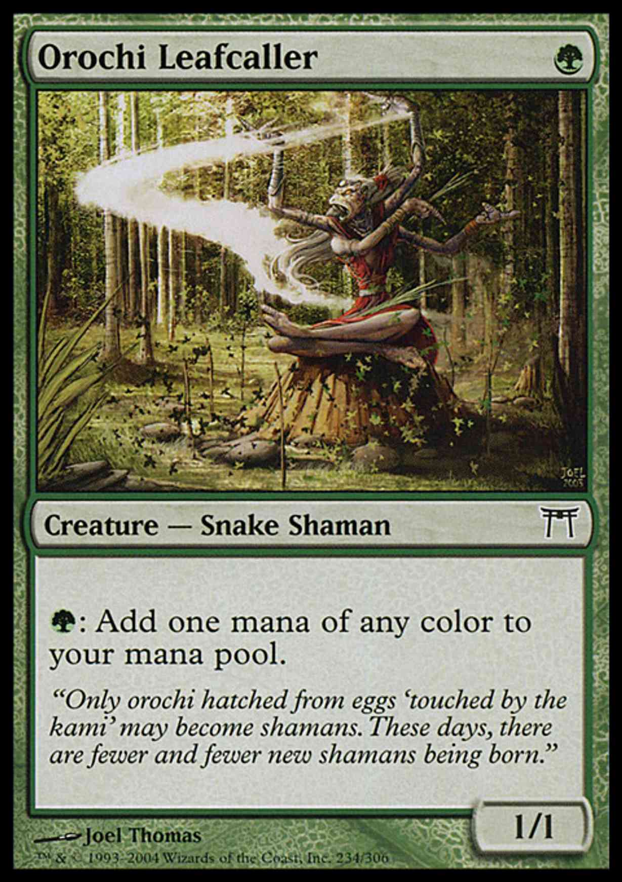 Orochi Leafcaller magic card front