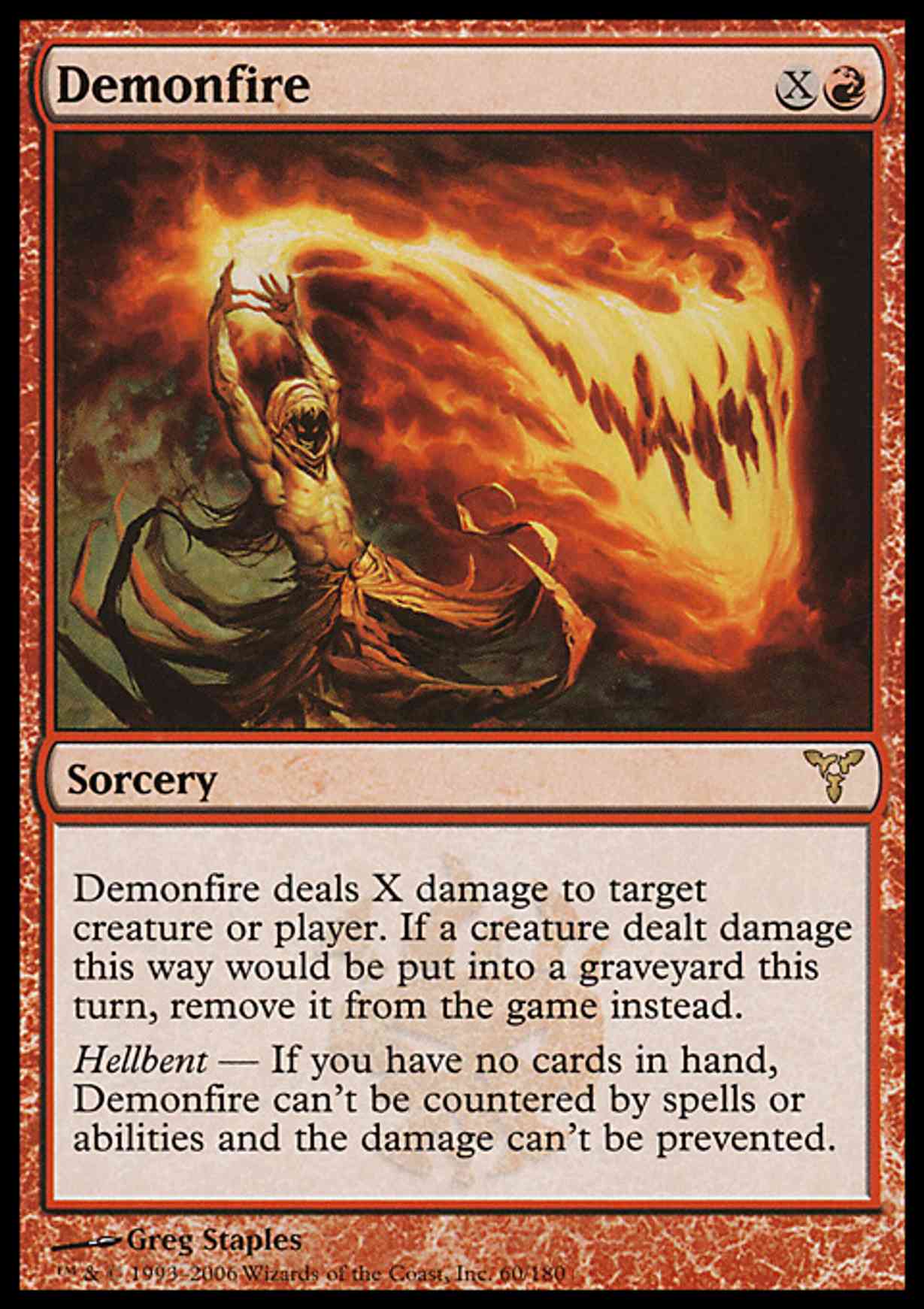 Demonfire magic card front