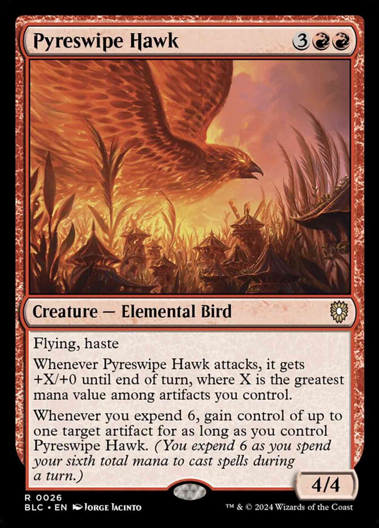 Pyreswipe Hawk magic card front