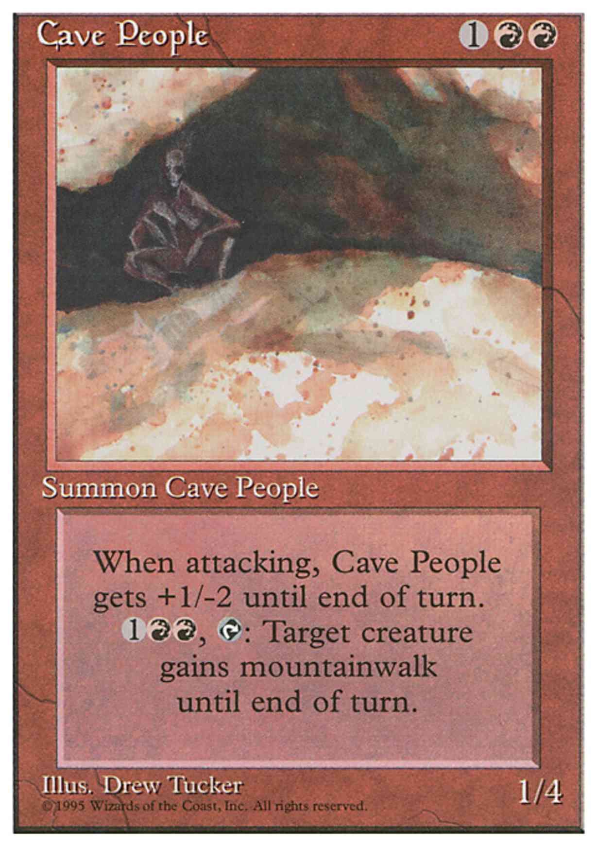 Cave People magic card front