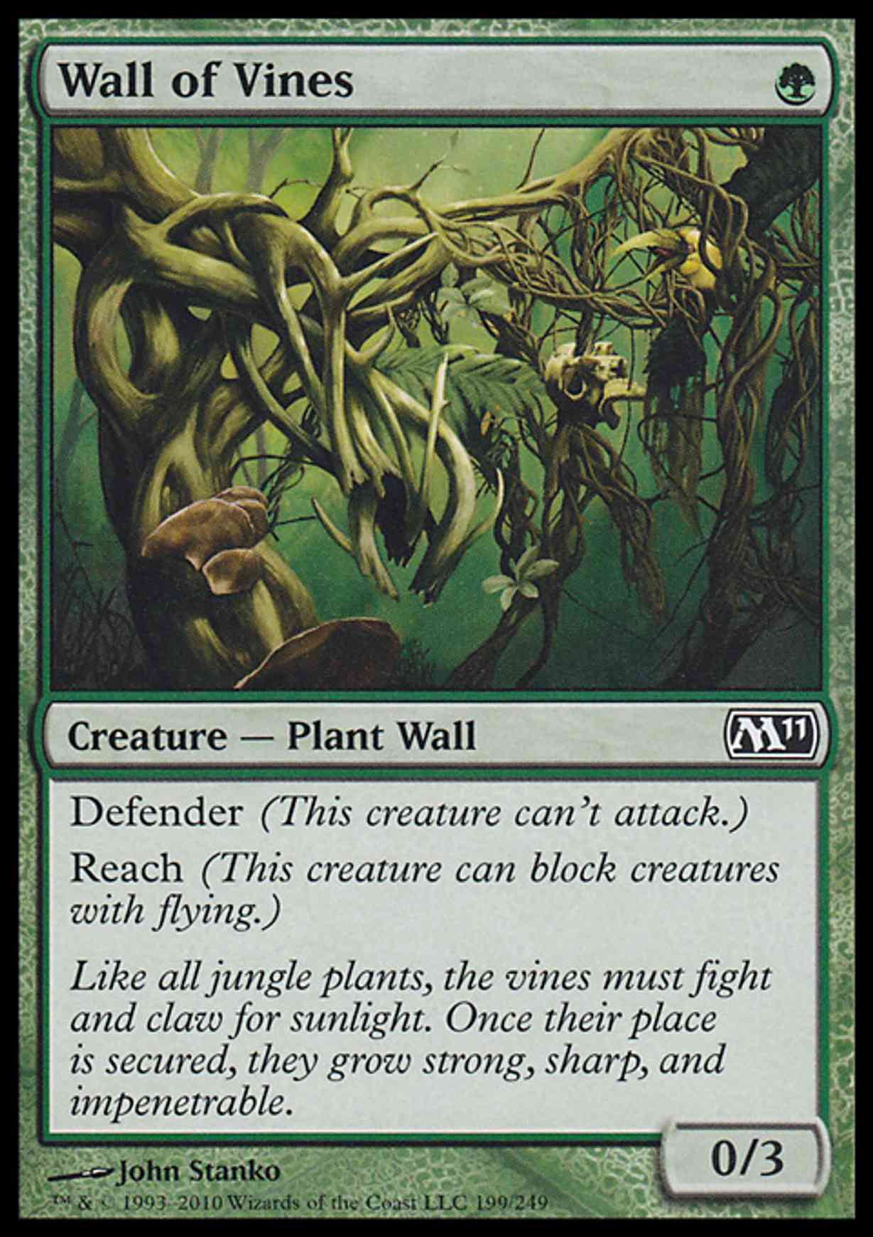 Wall of Vines magic card front