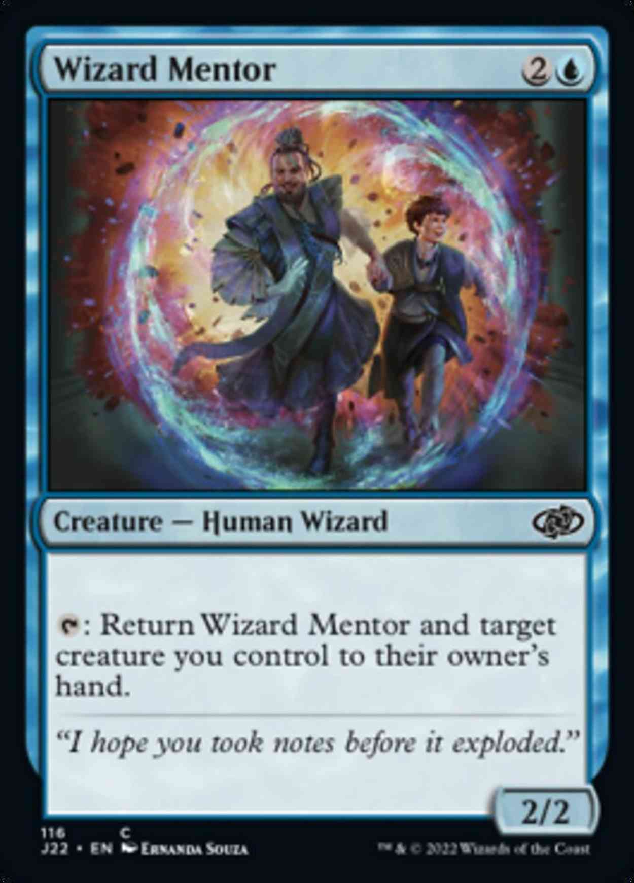 Wizard Mentor magic card front
