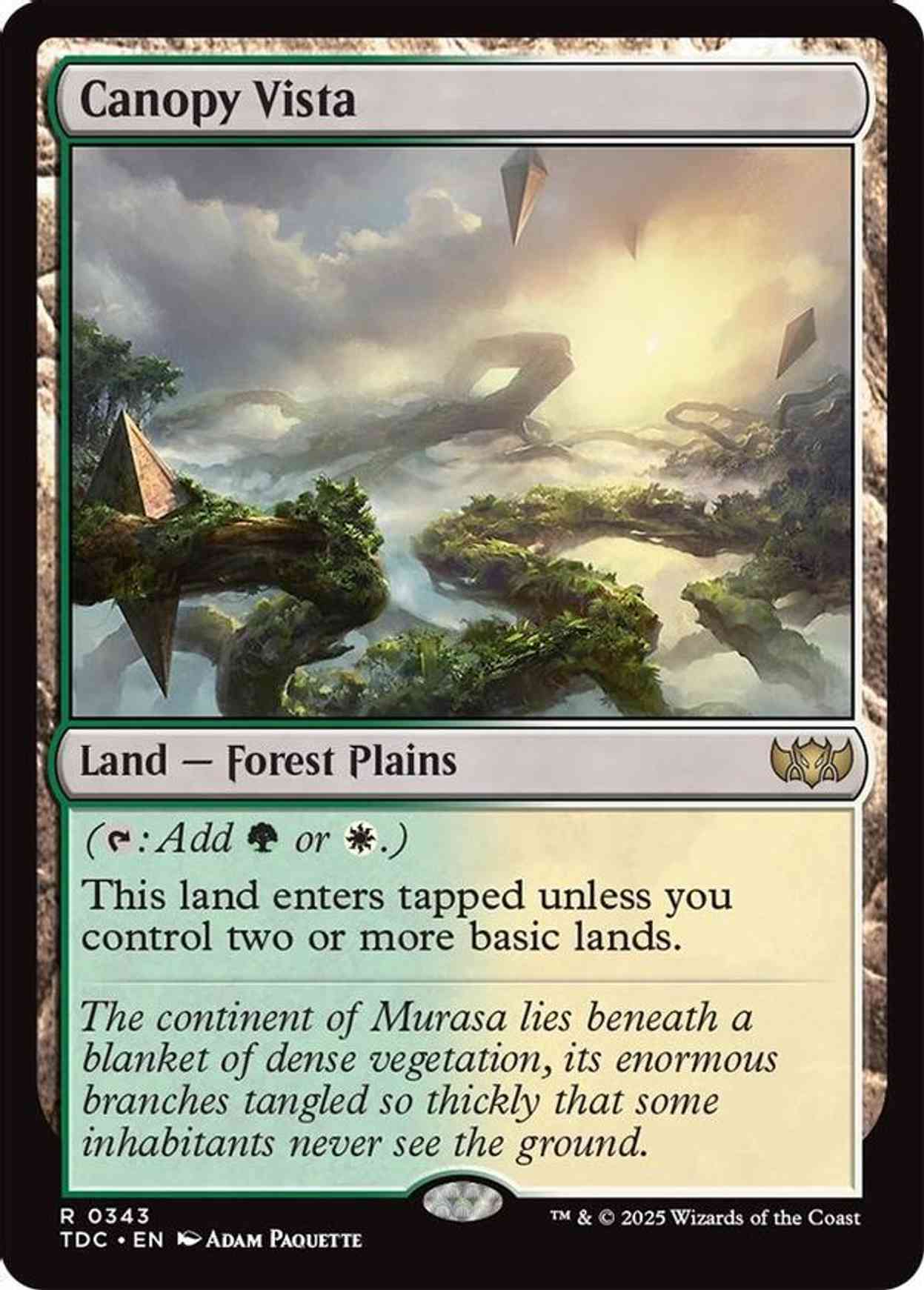 Canopy Vista magic card front