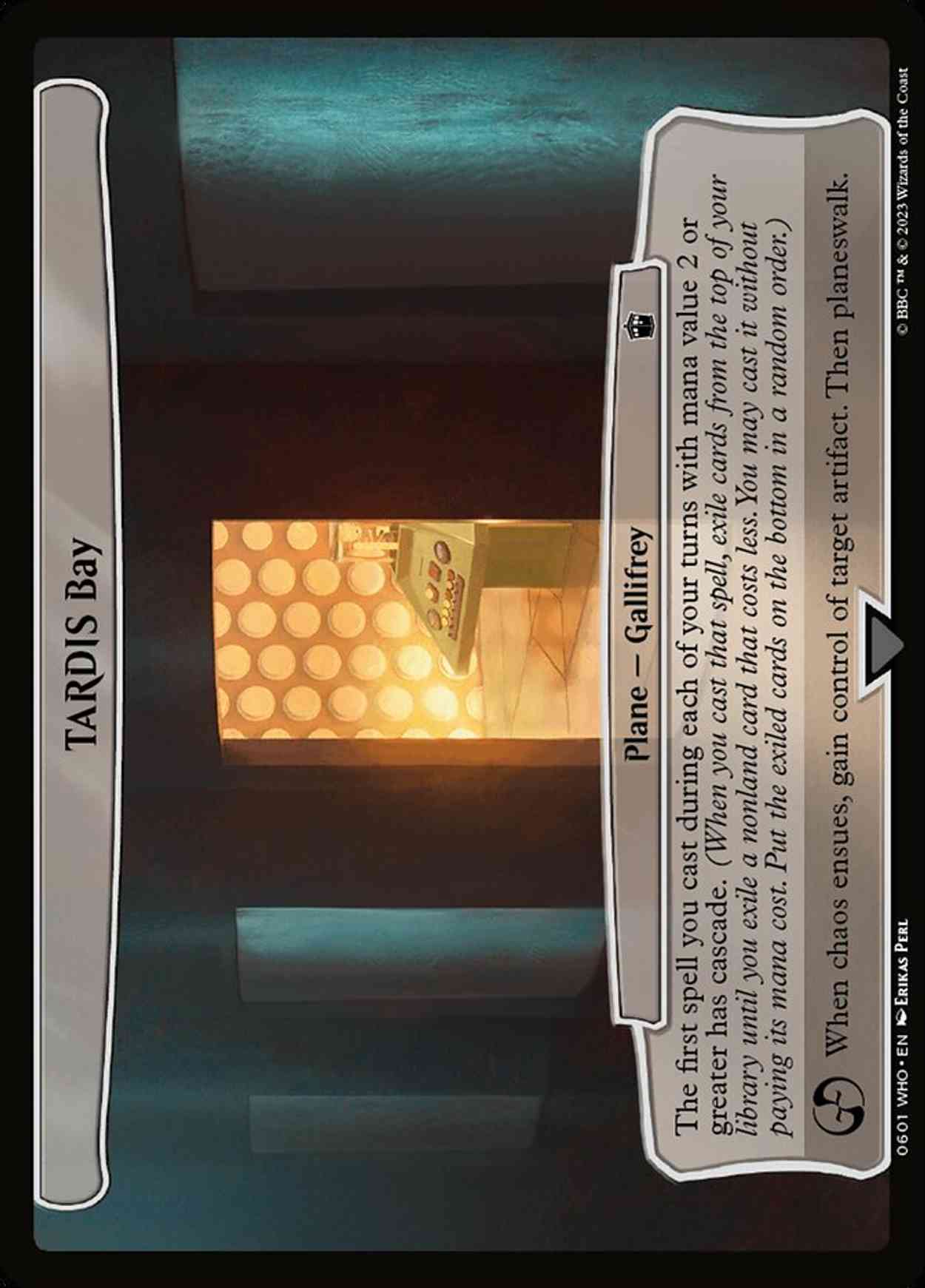 TARDIS Bay magic card front