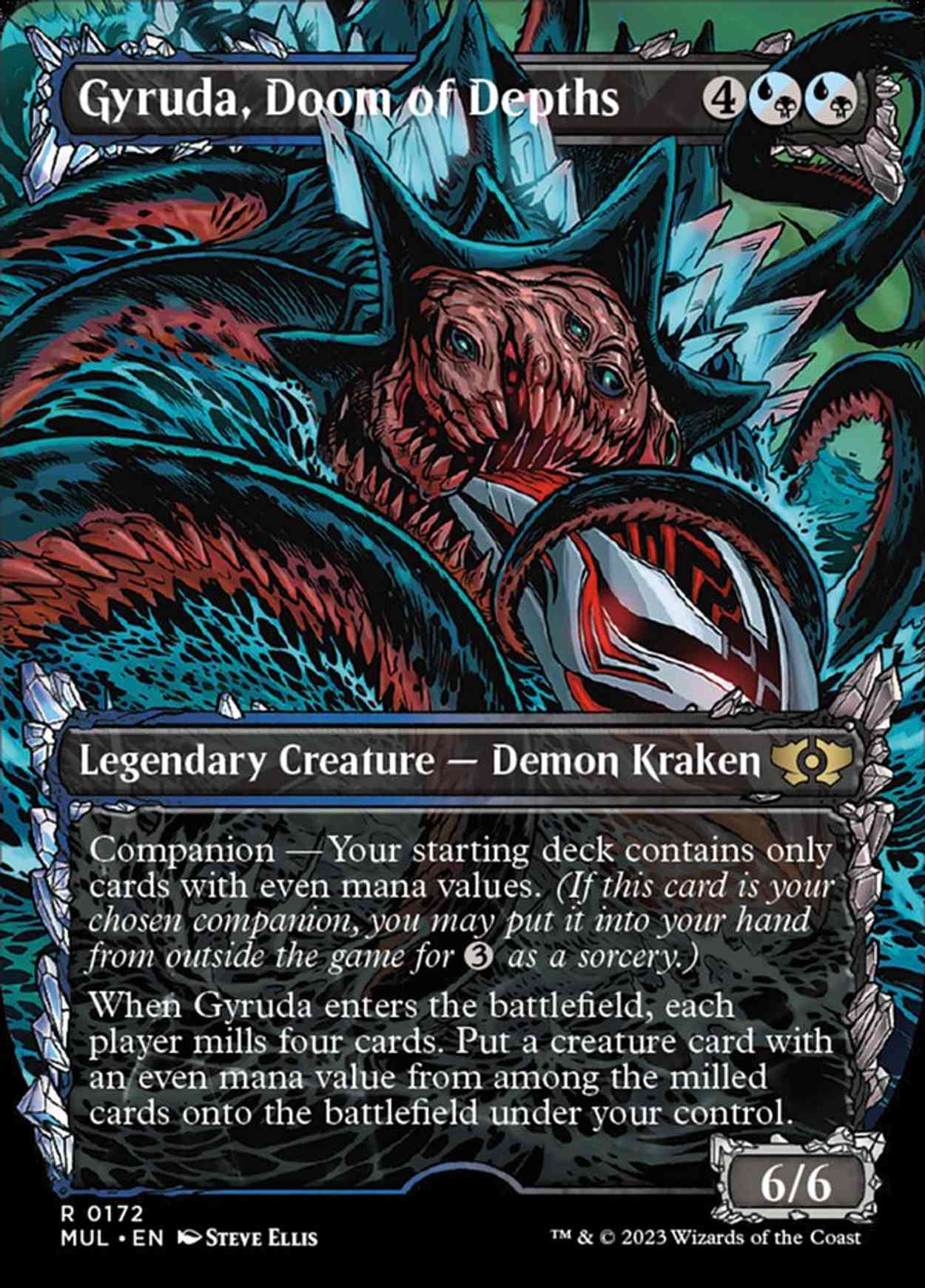 Gyruda, Doom of Depths (Halo Foil) magic card front