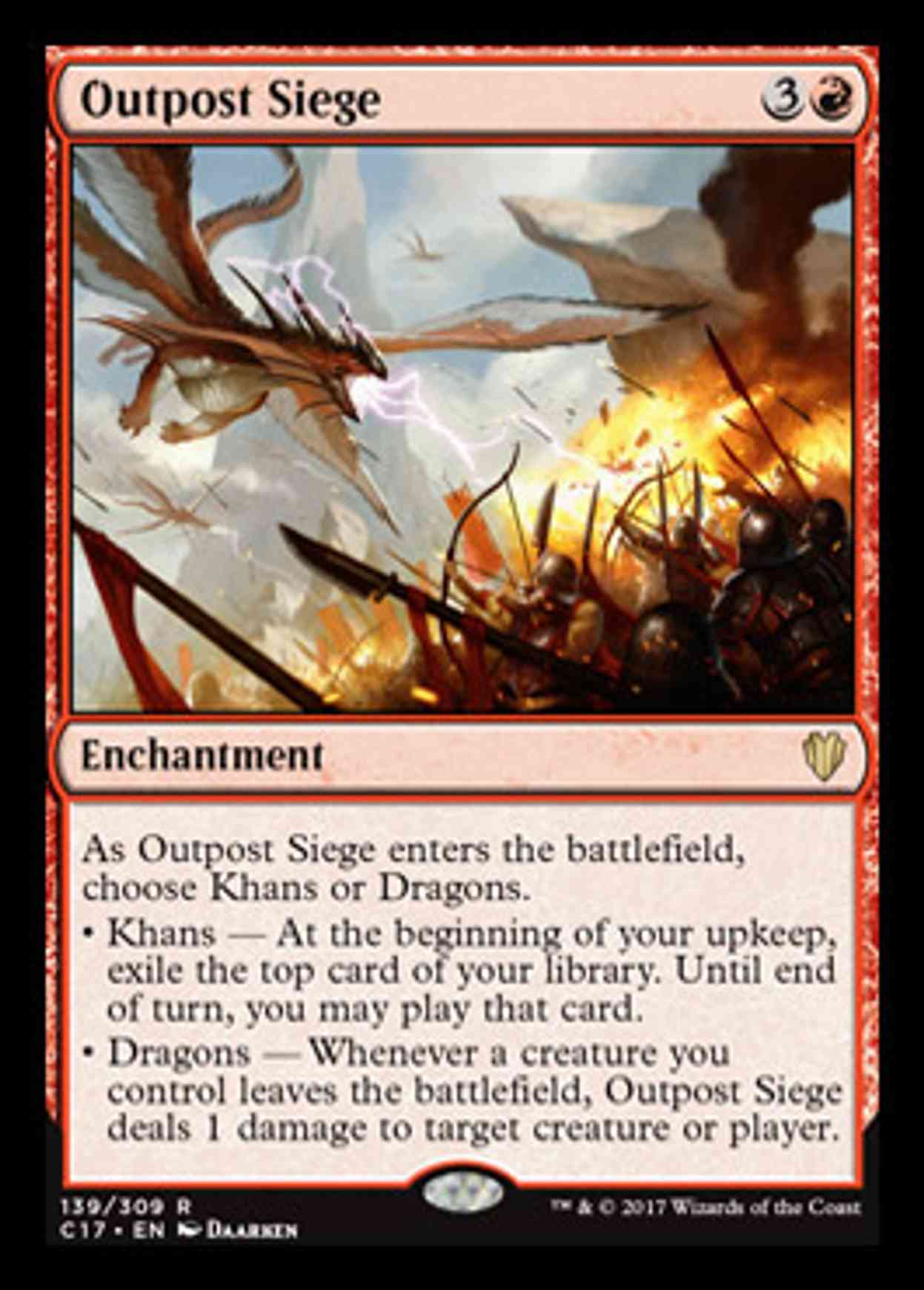 Outpost Siege magic card front