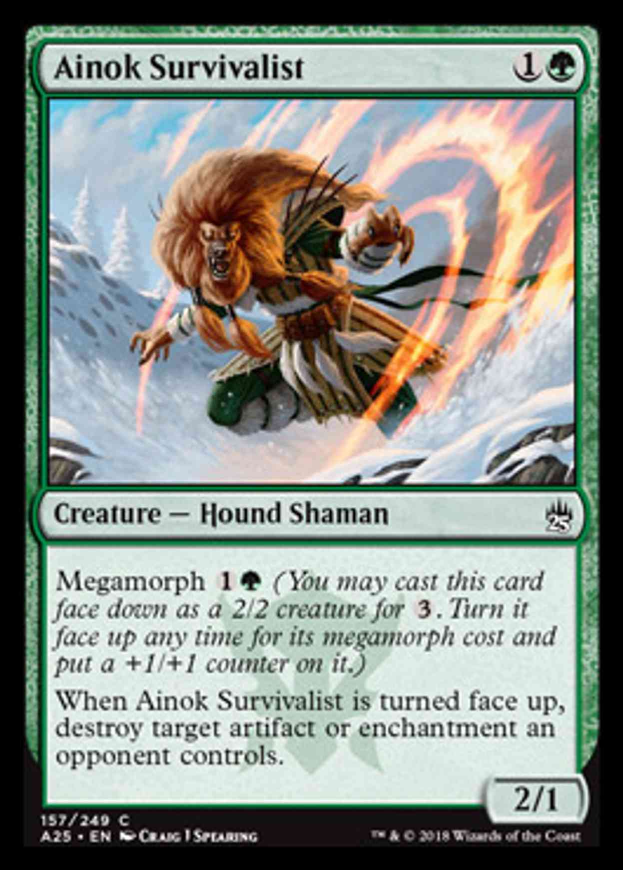 Ainok Survivalist magic card front