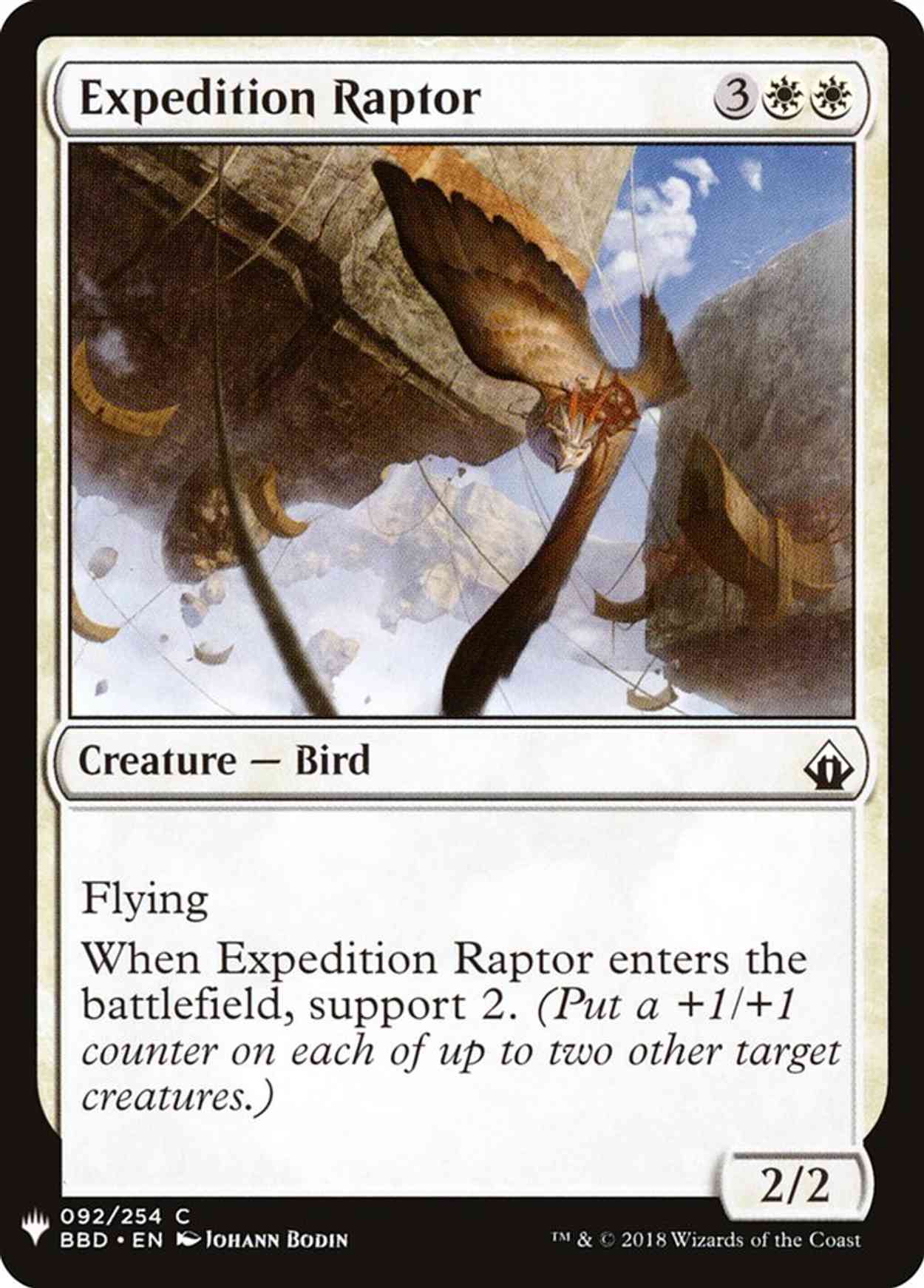Expedition Raptor magic card front