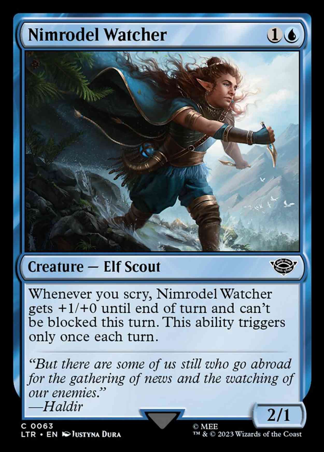 Nimrodel Watcher magic card front