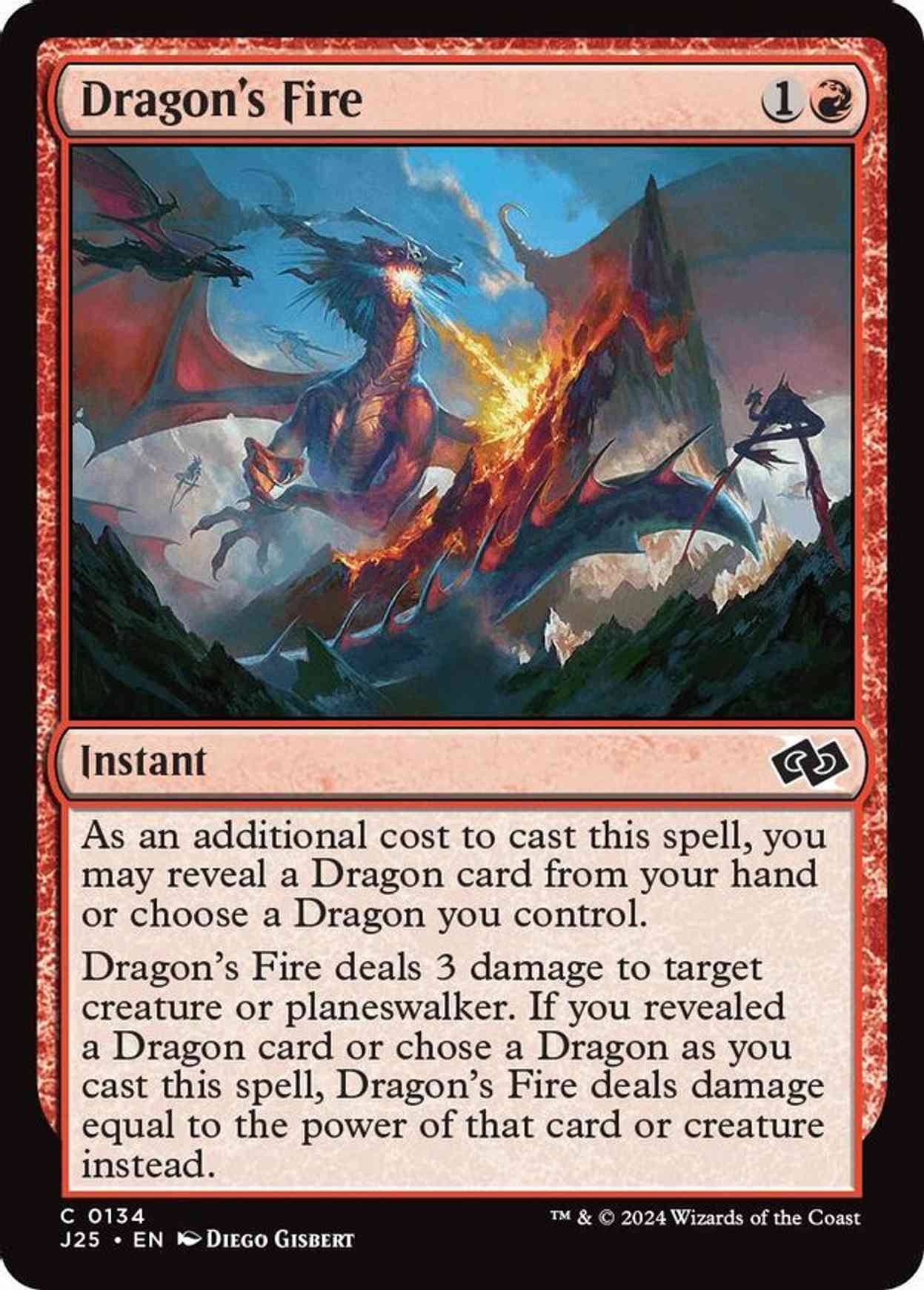 Dragon's Fire magic card front