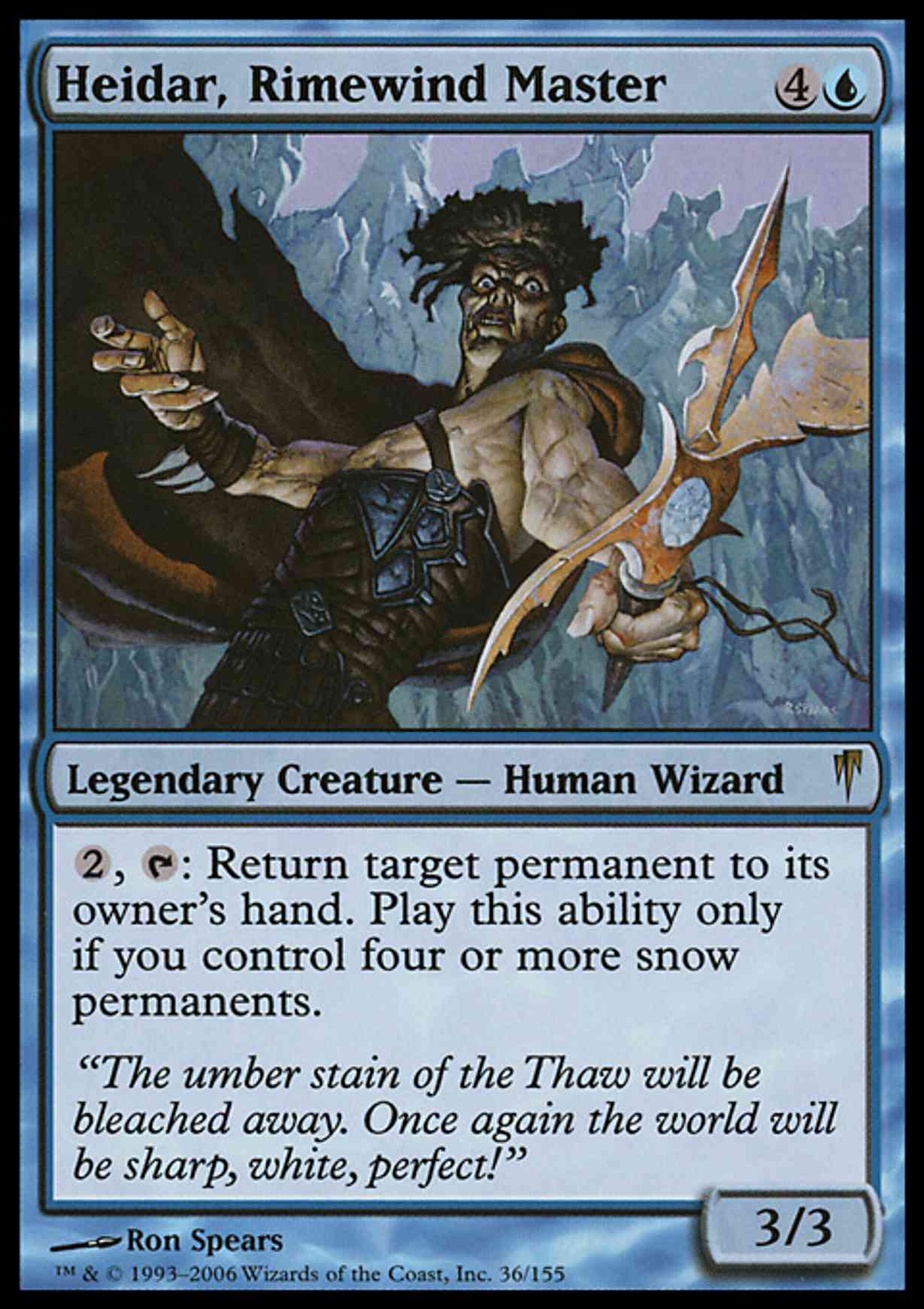 Heidar, Rimewind Master magic card front