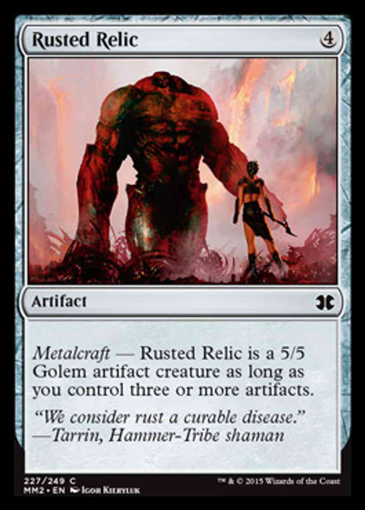Rusted Relic magic card front