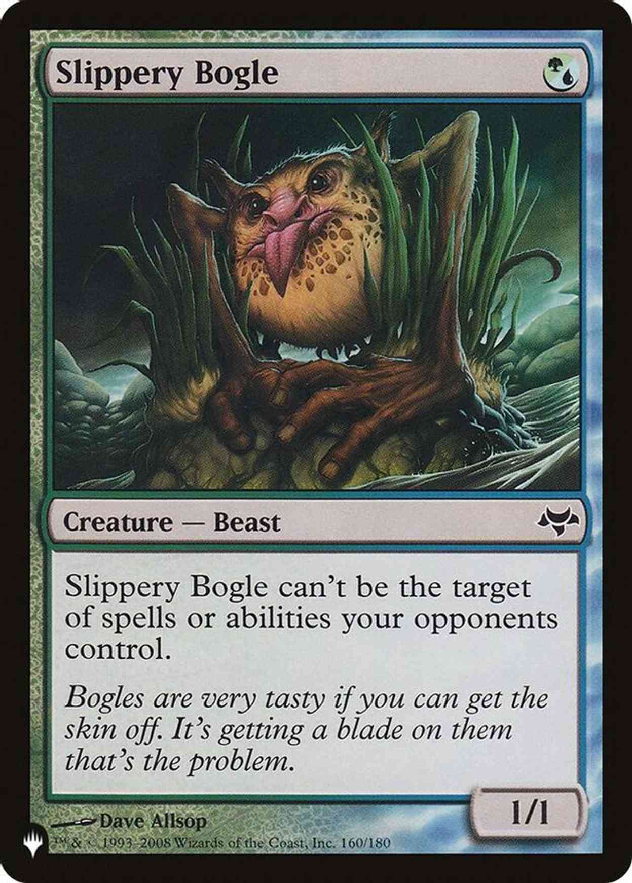 Slippery Bogle magic card front