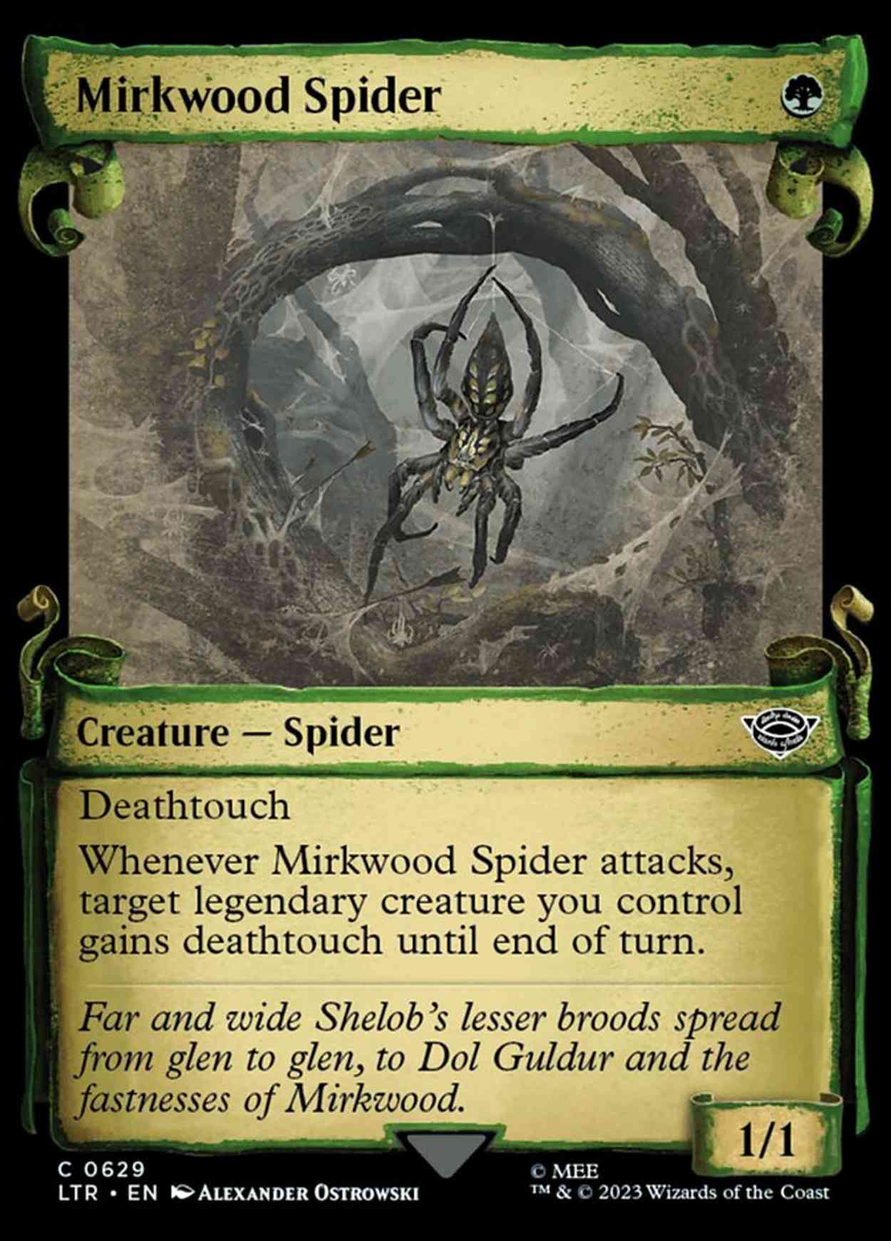 Mirkwood Spider (Showcase Scrolls) magic card front