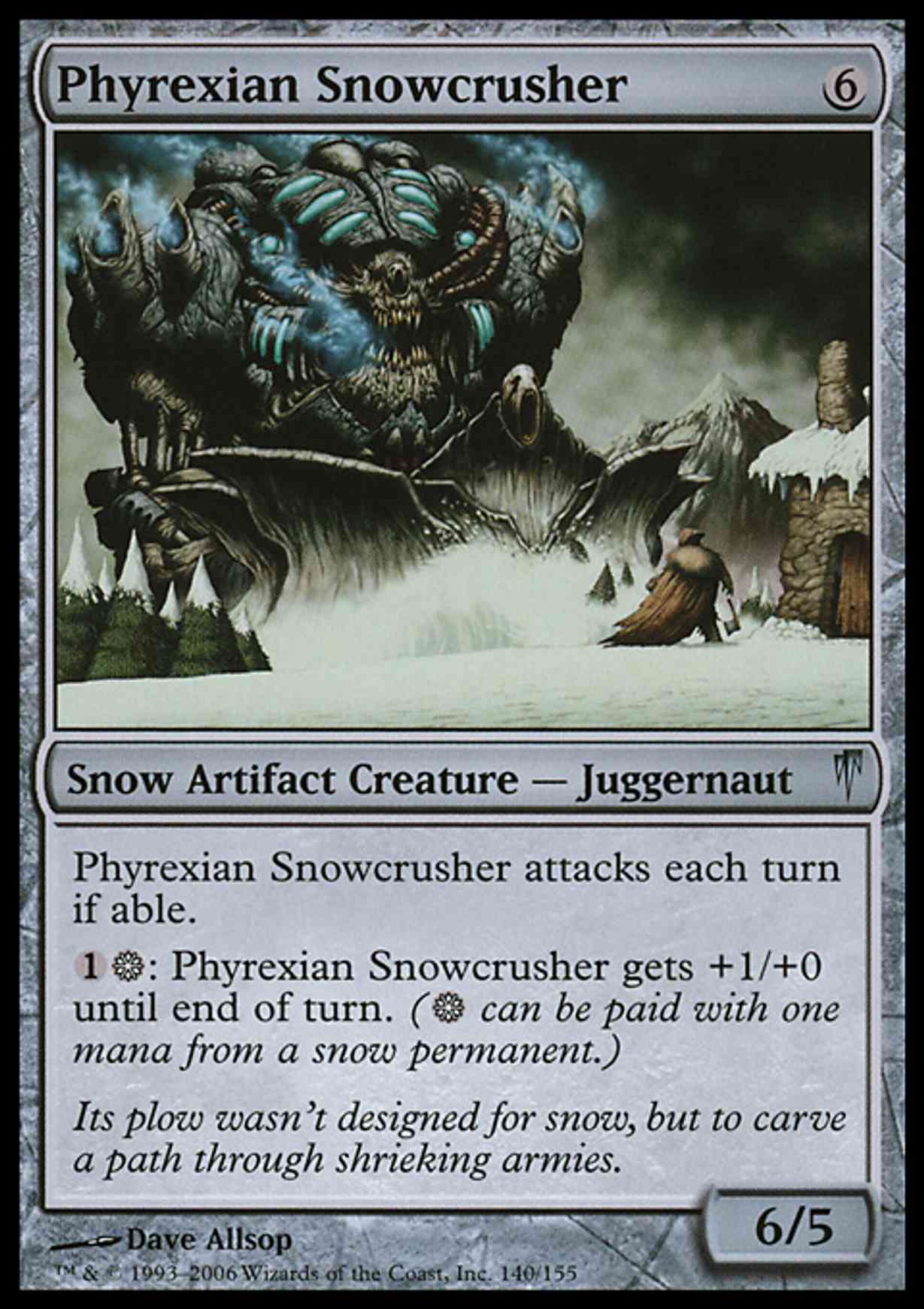 Phyrexian Snowcrusher magic card front