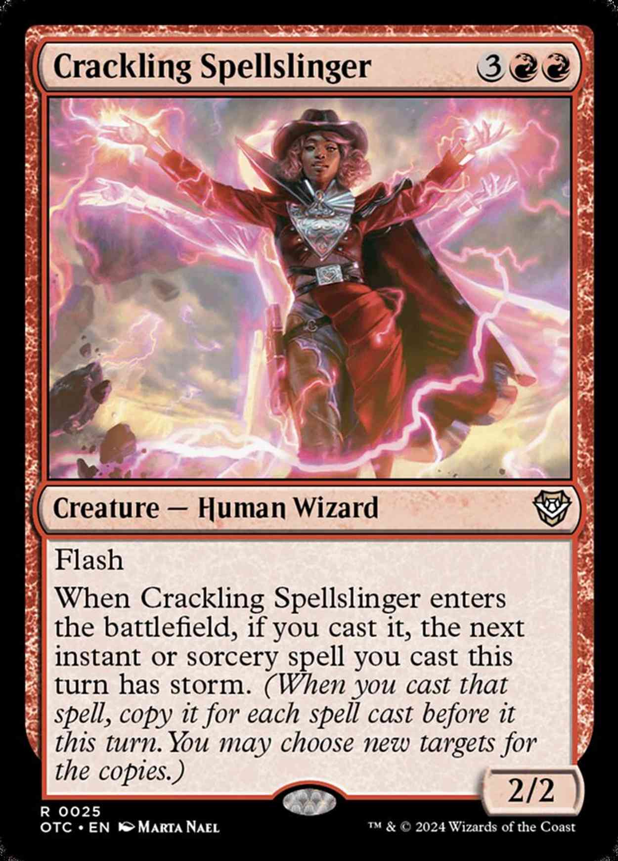 Crackling Spellslinger magic card front