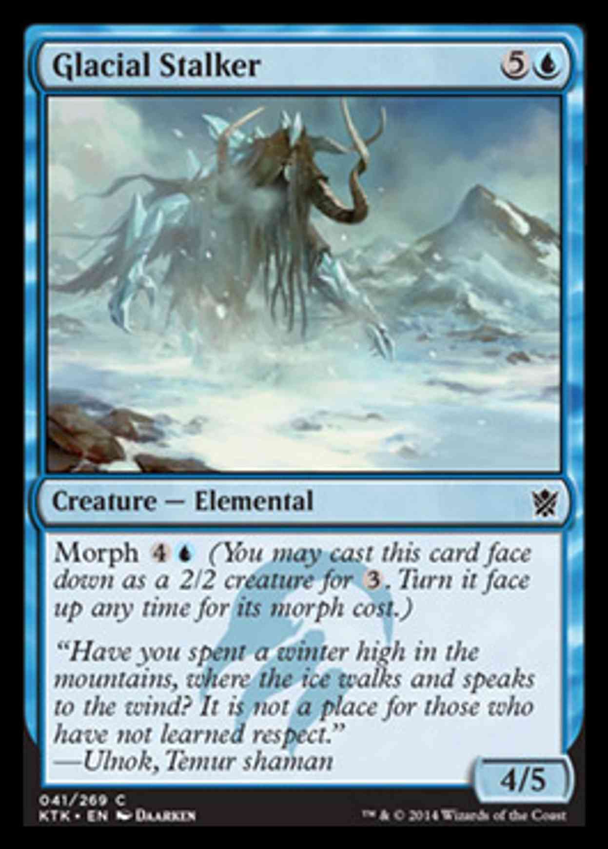 Glacial Stalker magic card front