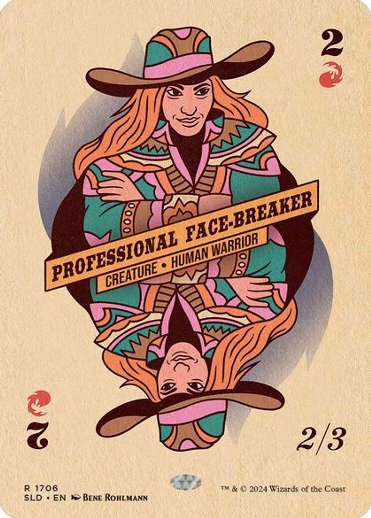 Professional Face-Breaker magic card front