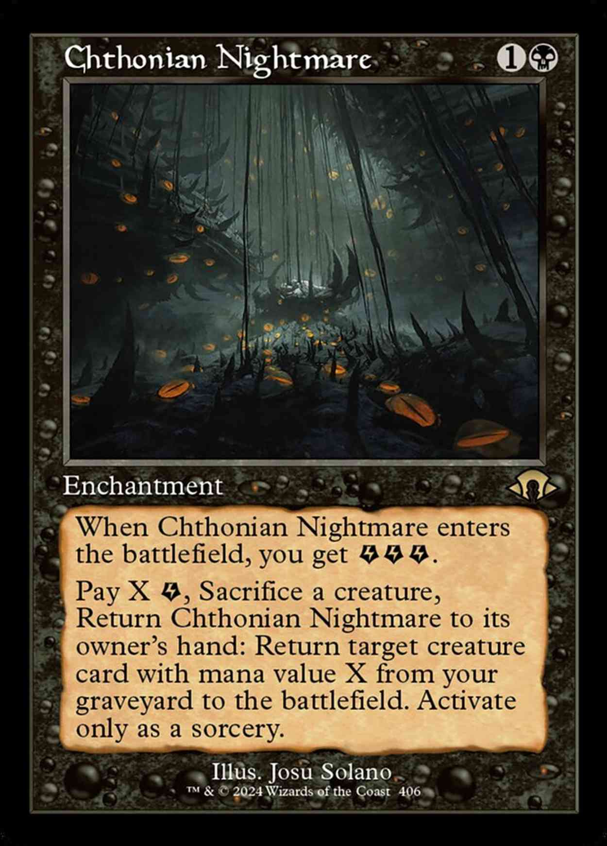 Chthonian Nightmare (Retro Frame) magic card front