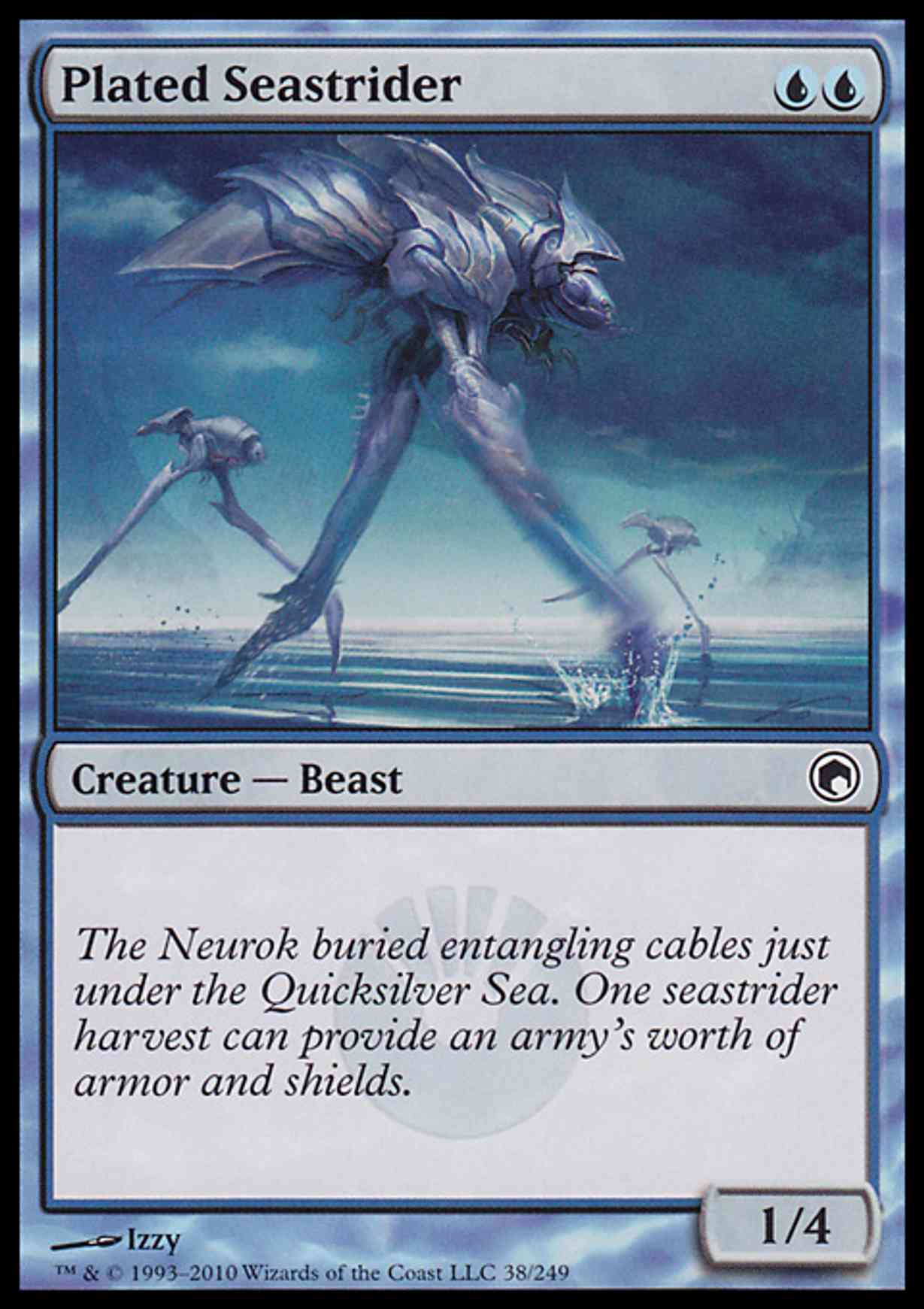 Plated Seastrider magic card front