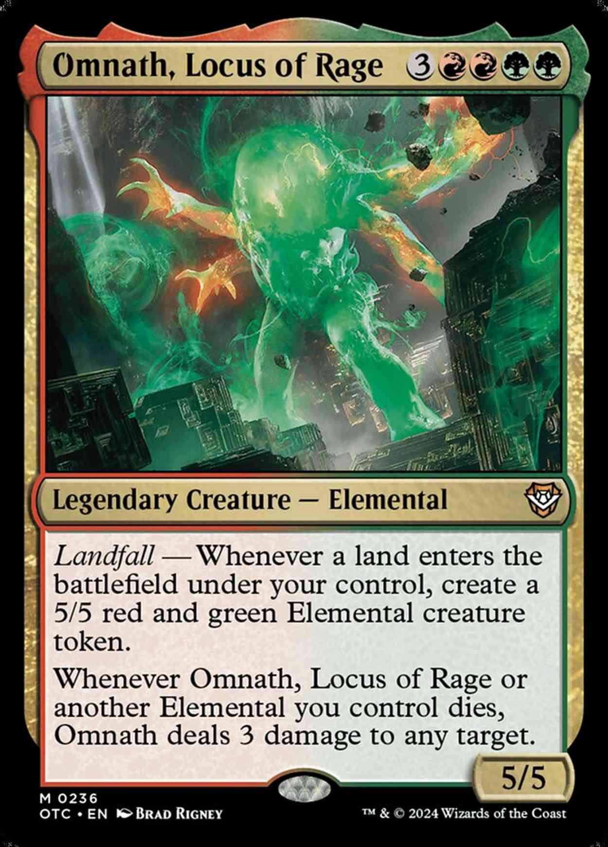 Omnath, Locus of Rage magic card front