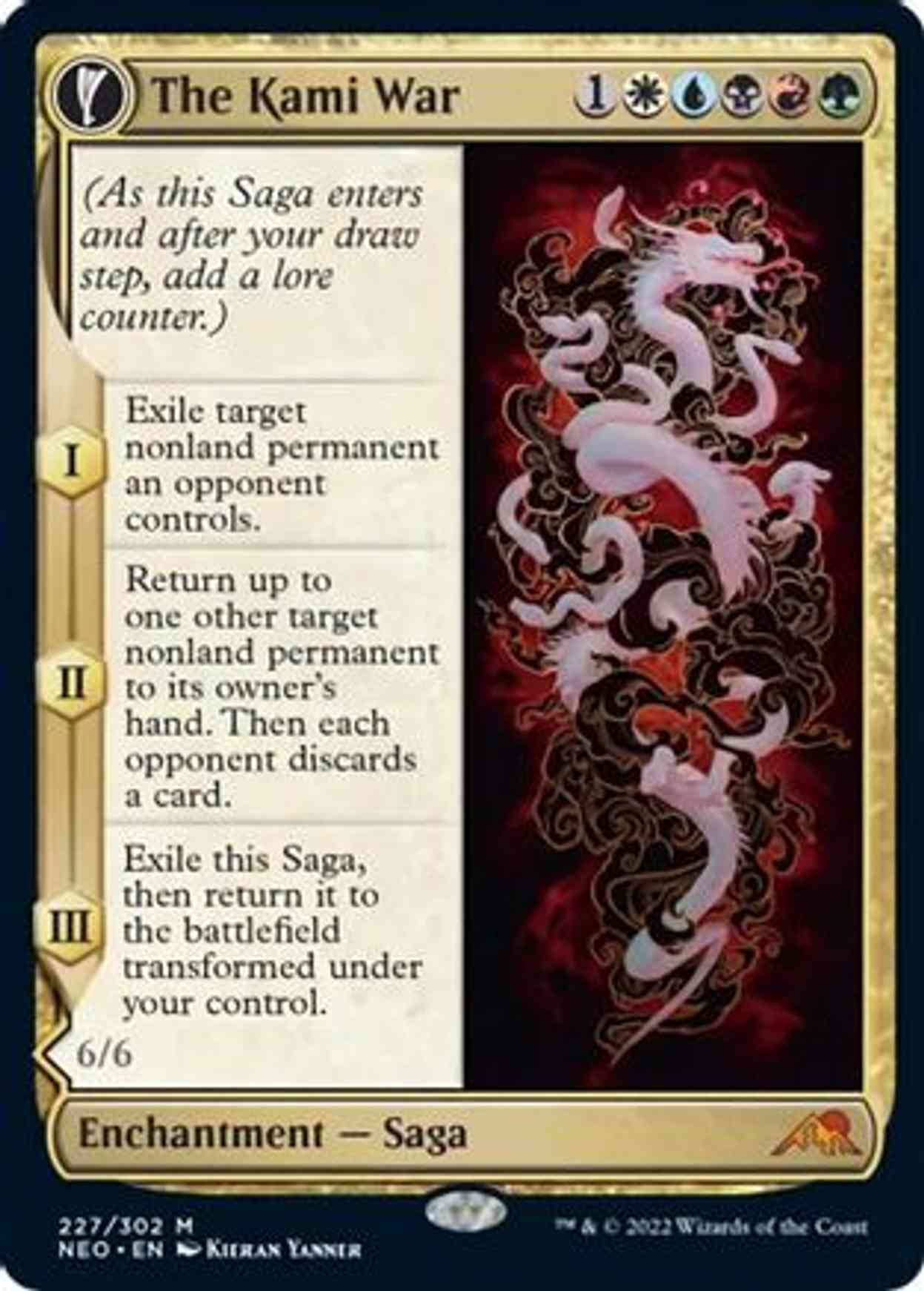 The Kami War magic card front