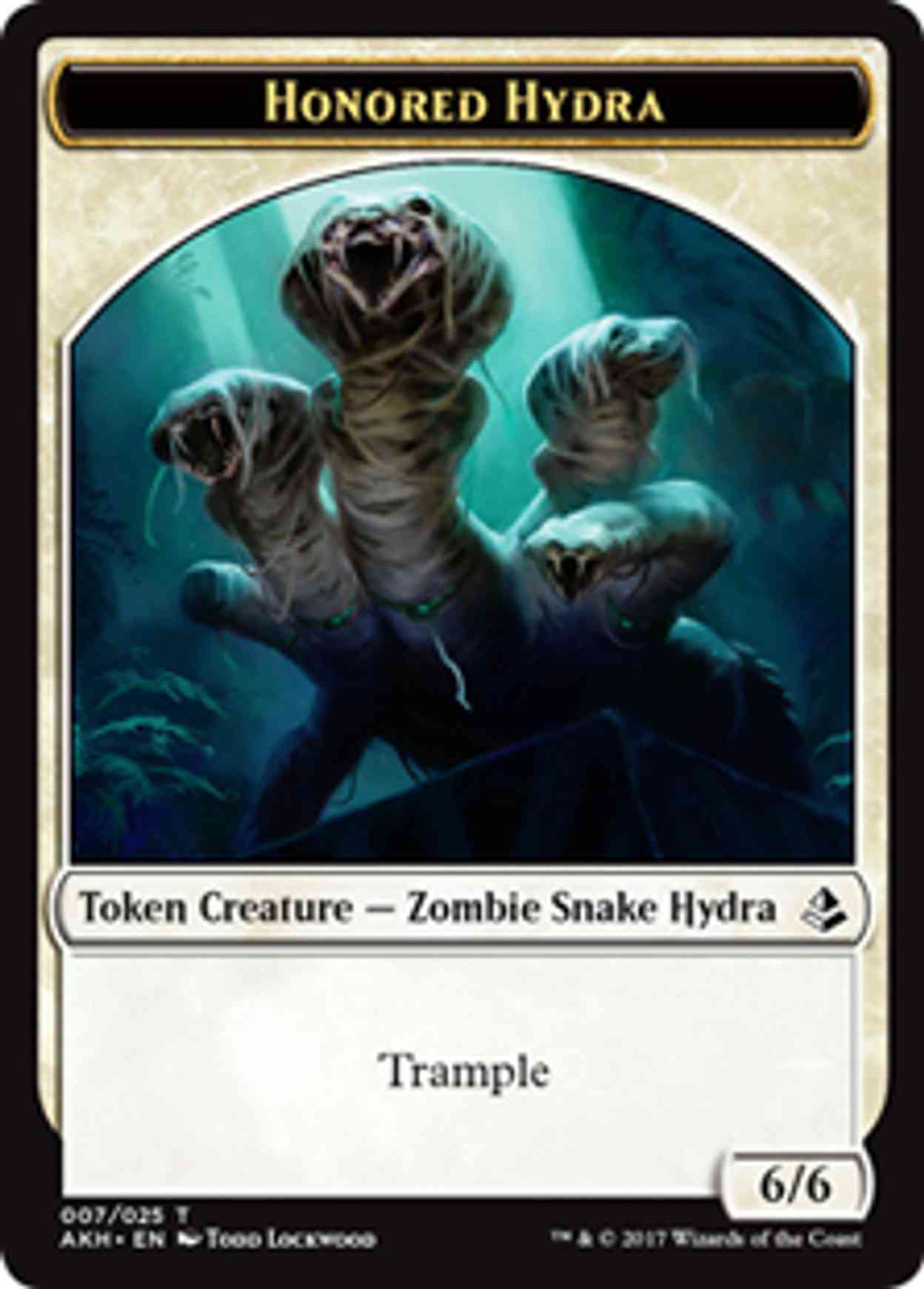 Honored Hydra Token magic card front